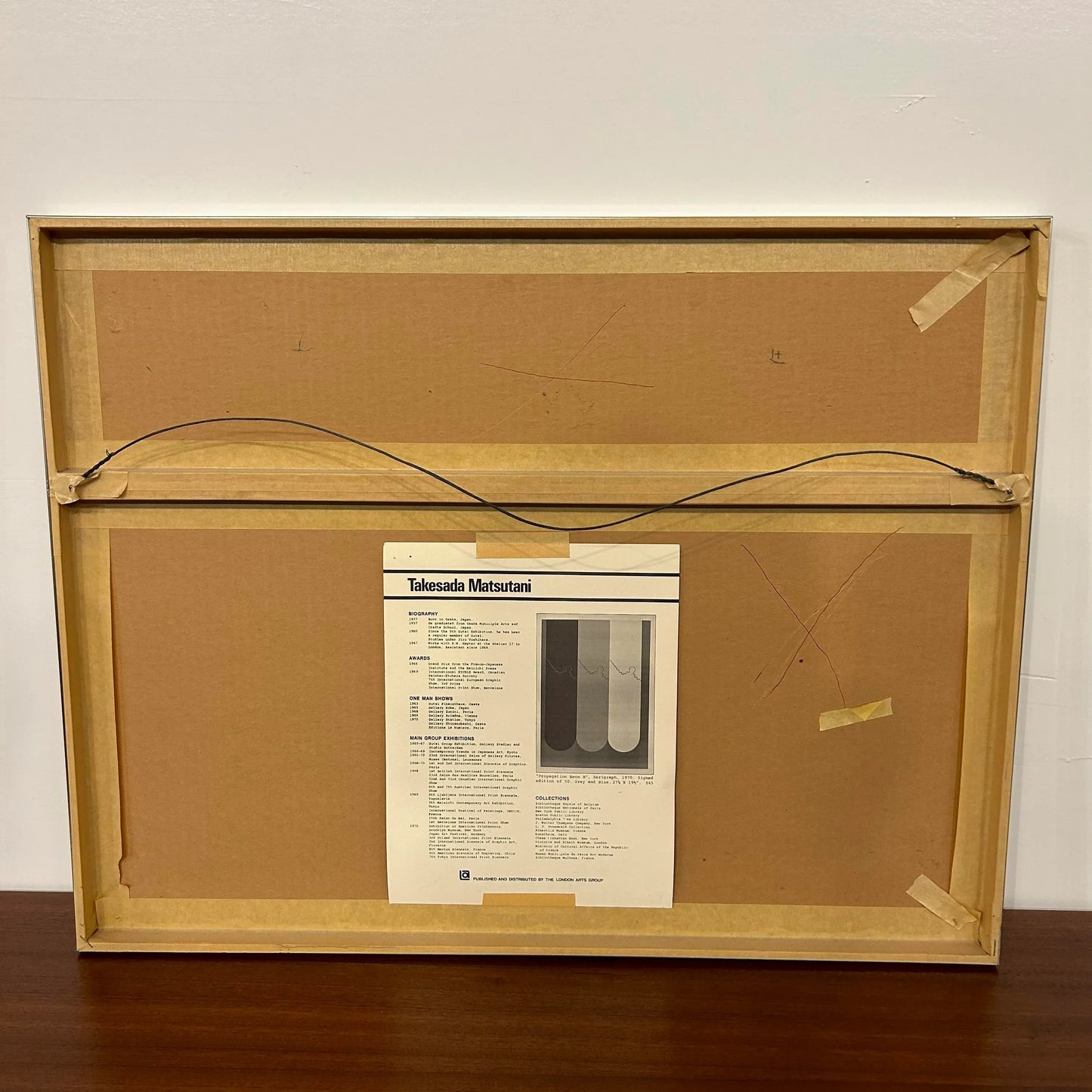 1971 Takesada Matsutani “Signal” Lithograph 70/75