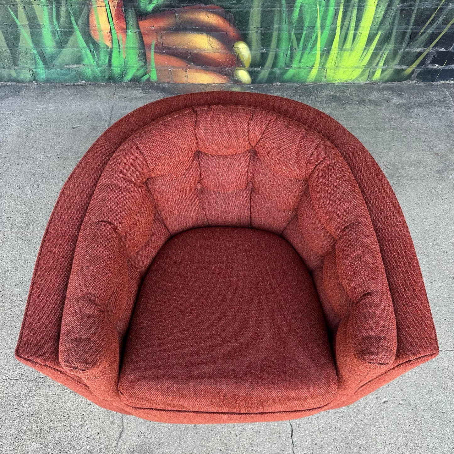 Flexsteel Vintage Swivel Tub Chair Mid-Century Modern