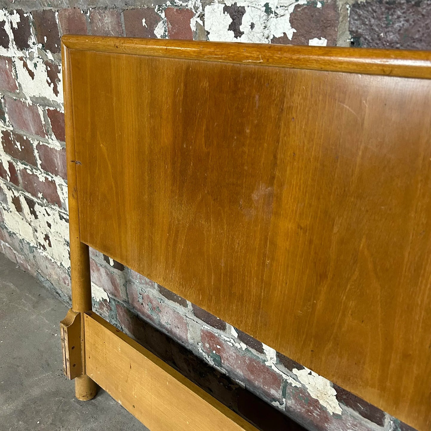 Robsjohn Gibbings Twin Headboard and Footrest for Widdicomb.