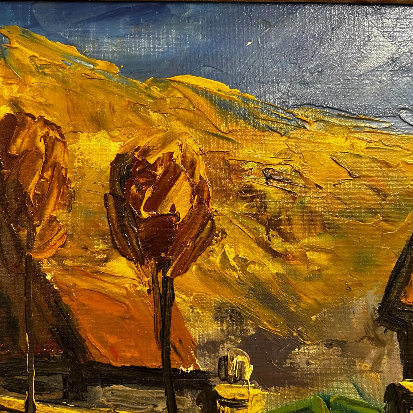 Béla Erdélyi Landscape Cityscape Painting Framed