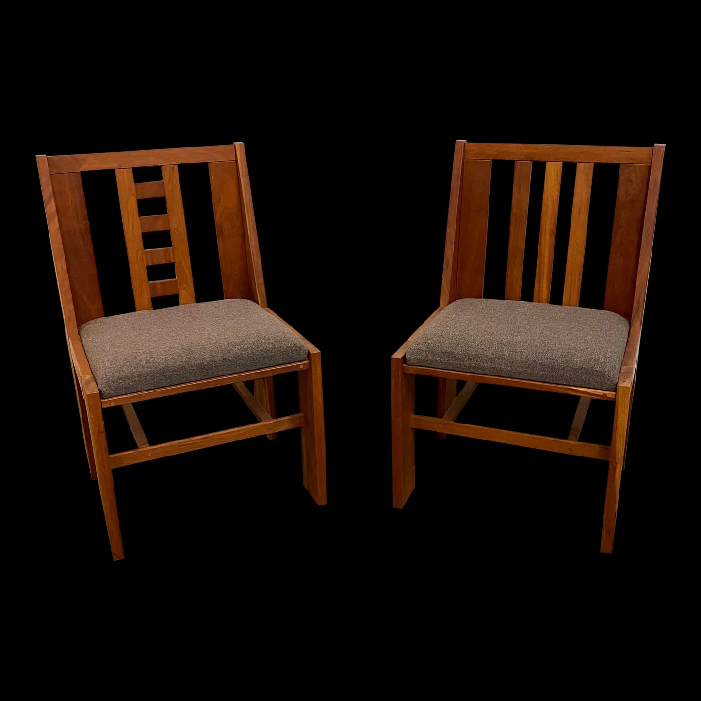 Pair of American Studio Made Chairs by Bruce DeMarco Cleveland Ohio