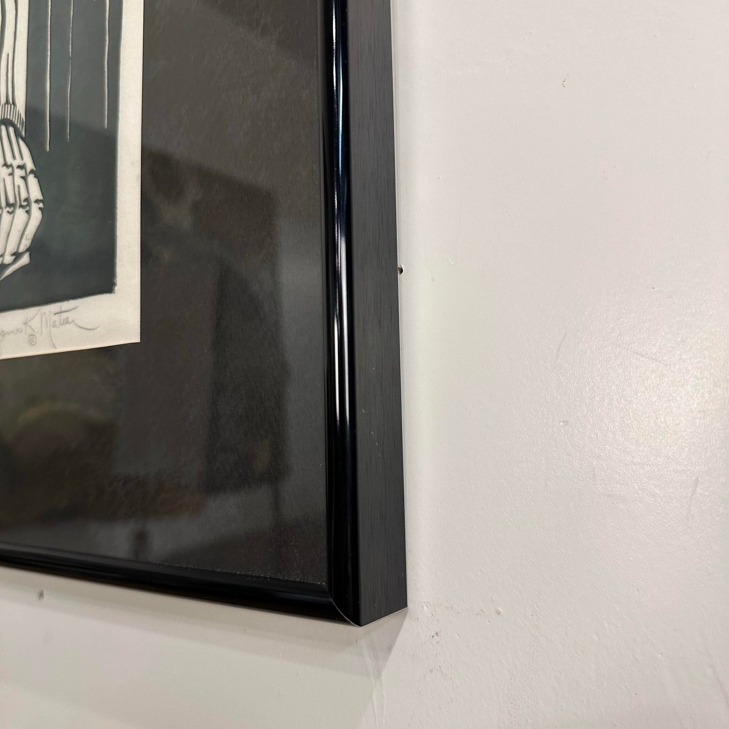 James Mateer Relief Wood Cut Print "Wood Cutter" 7/25