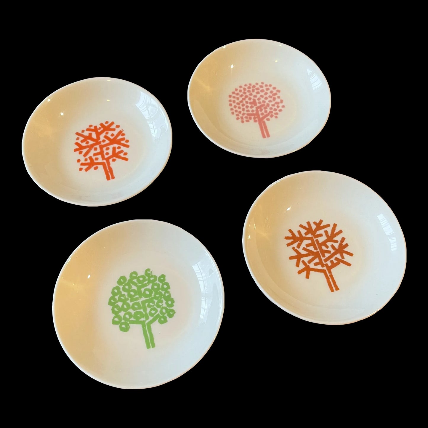 Set of 4 Mid 20th Century Seasons Catchalls