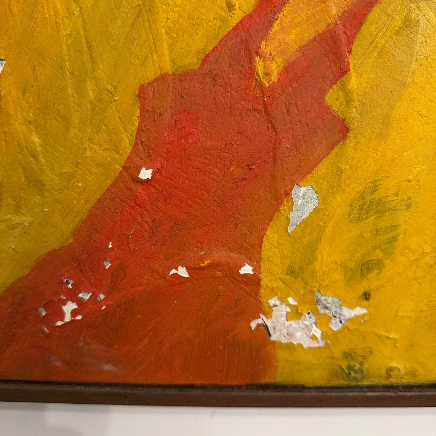 R W Multi Dimensional Modernist Surreal Painting Assemblage Figures