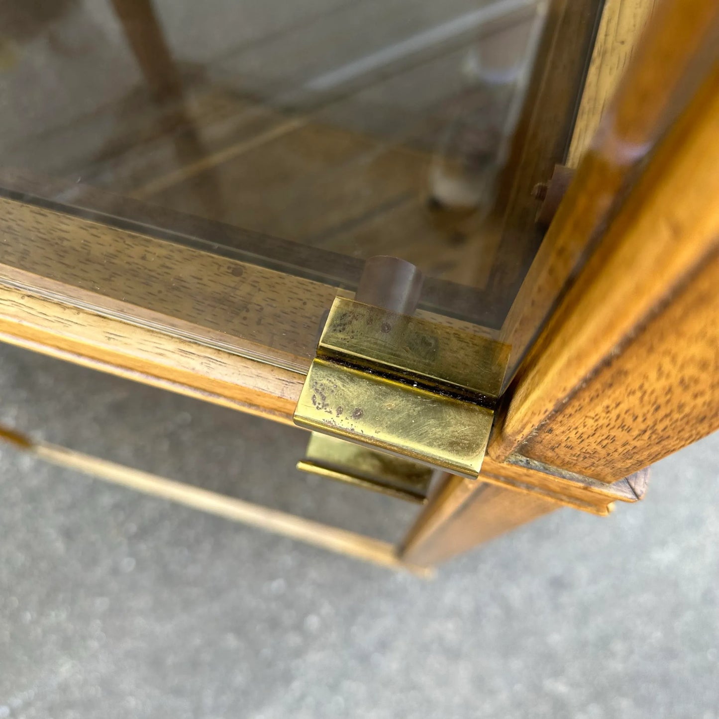 Drexel Preface Glass Mirror Display Cabinet