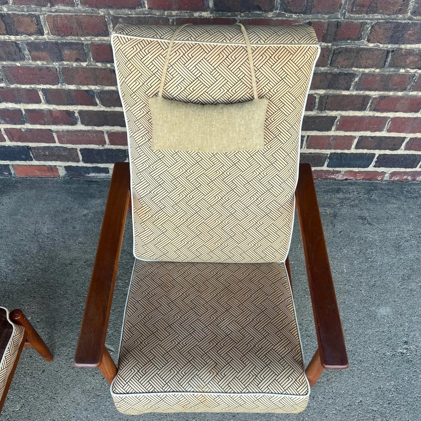 Danish Recliner With Ottoman