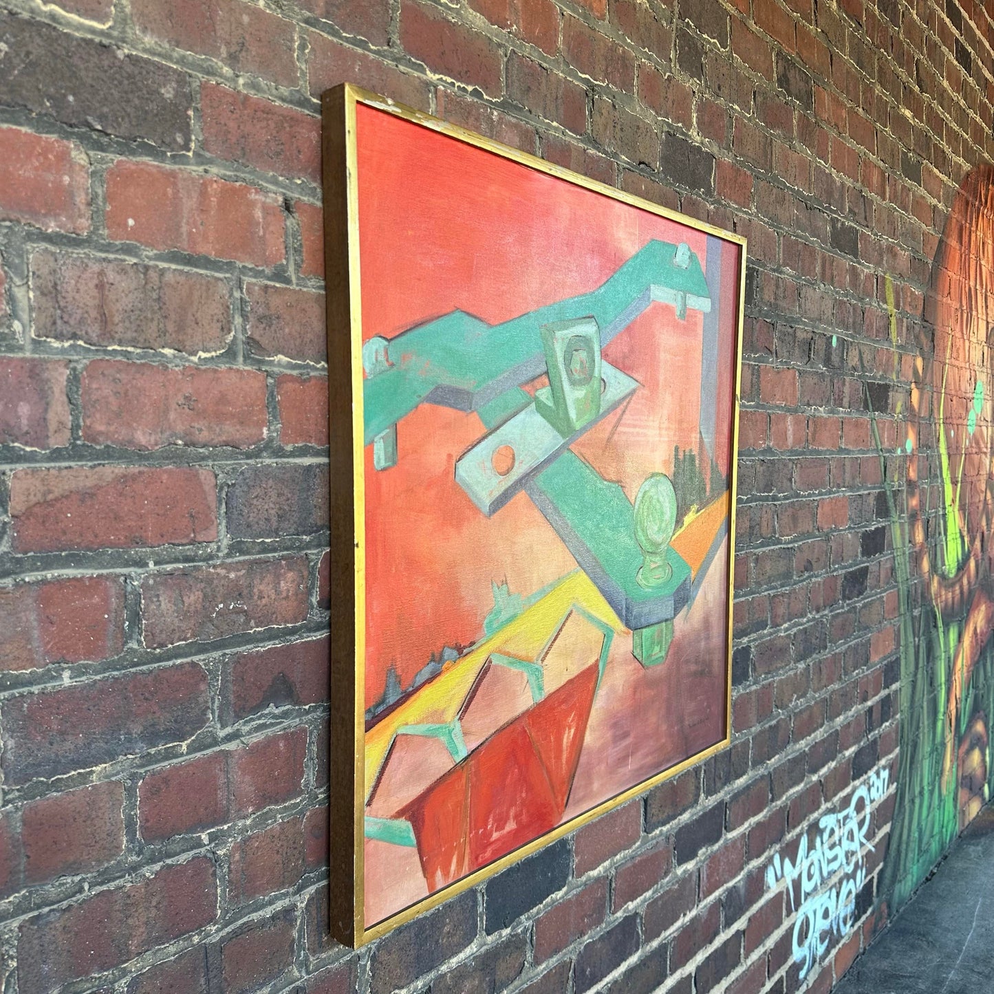 Abstract Painting by Pauline G. Biskind 1958 Cleveland May Show