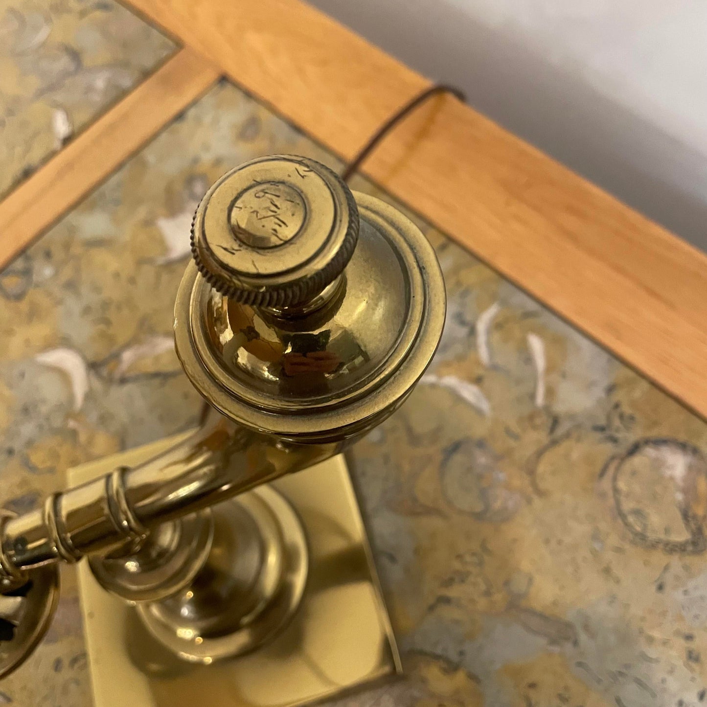 1970s Mid-Century Modern Brass Stiffel Table Lamp