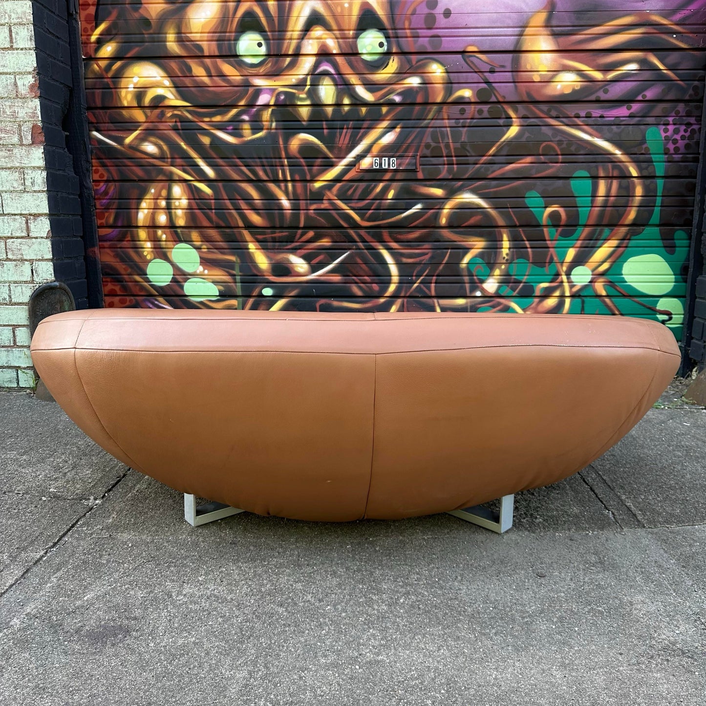 De Sede Leather Circular Ufo Love Seat Sofa Model Ds 152