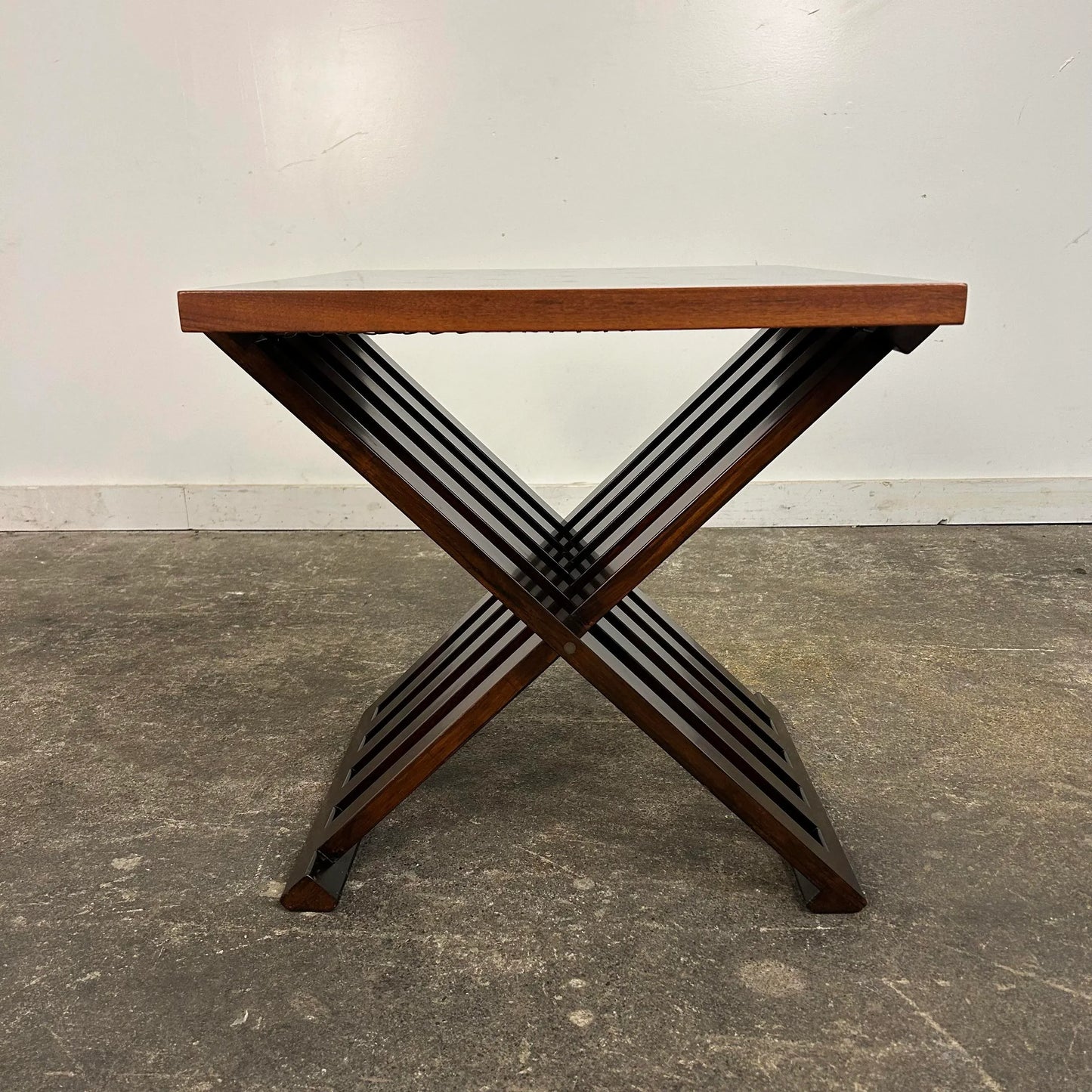 Rare Edward Wormley for Dunbar Rosewood X-Base Occasional Side Table