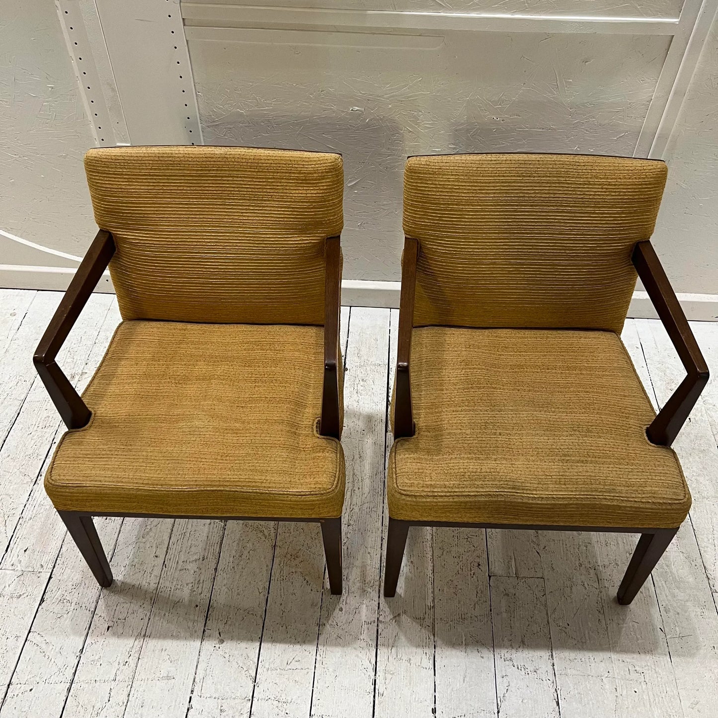 Mid Century Modern Pair of Dunbar Arm Chairs
