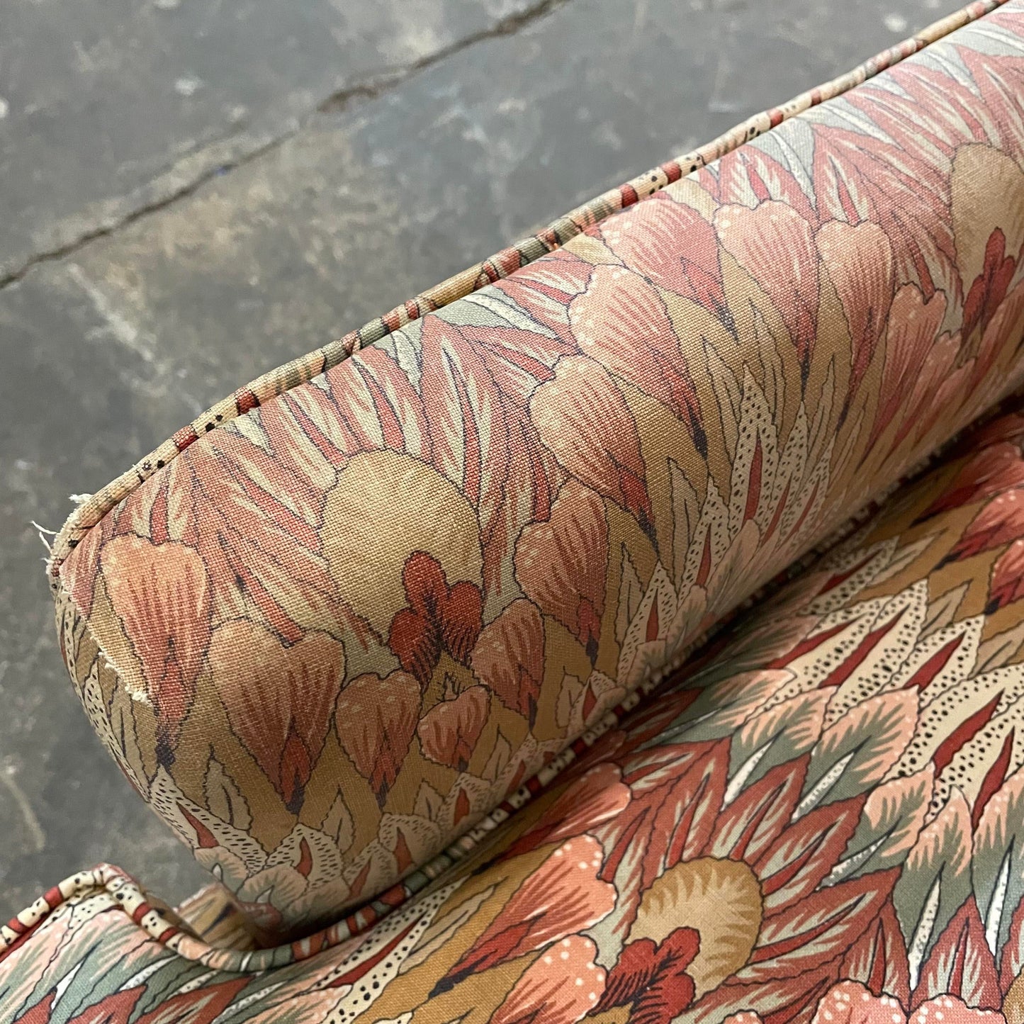 Mid Century Modern Tommi Parzinger Attributed Tall Wingback Chair