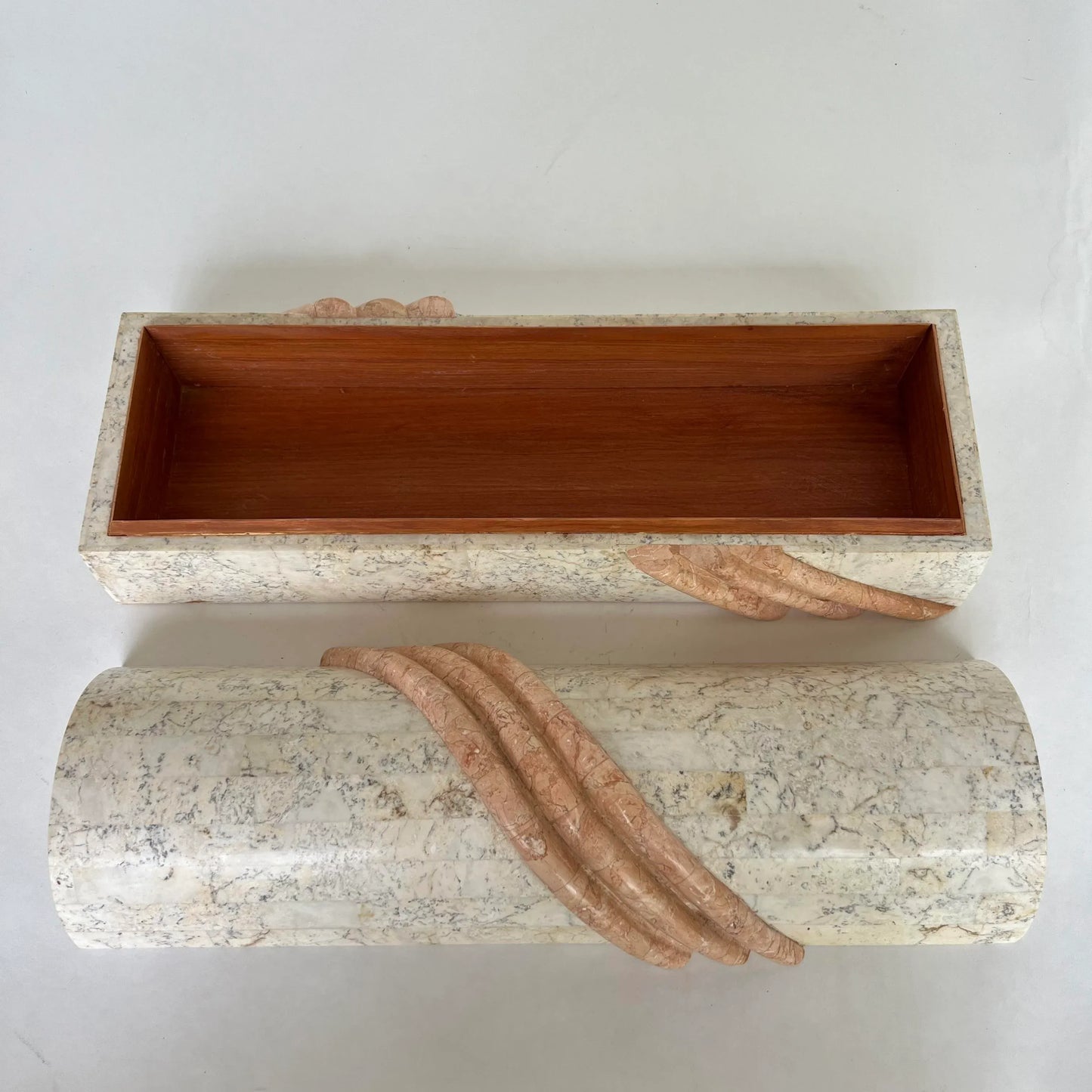 Maitland Smith Tessellated Marble Storage Box