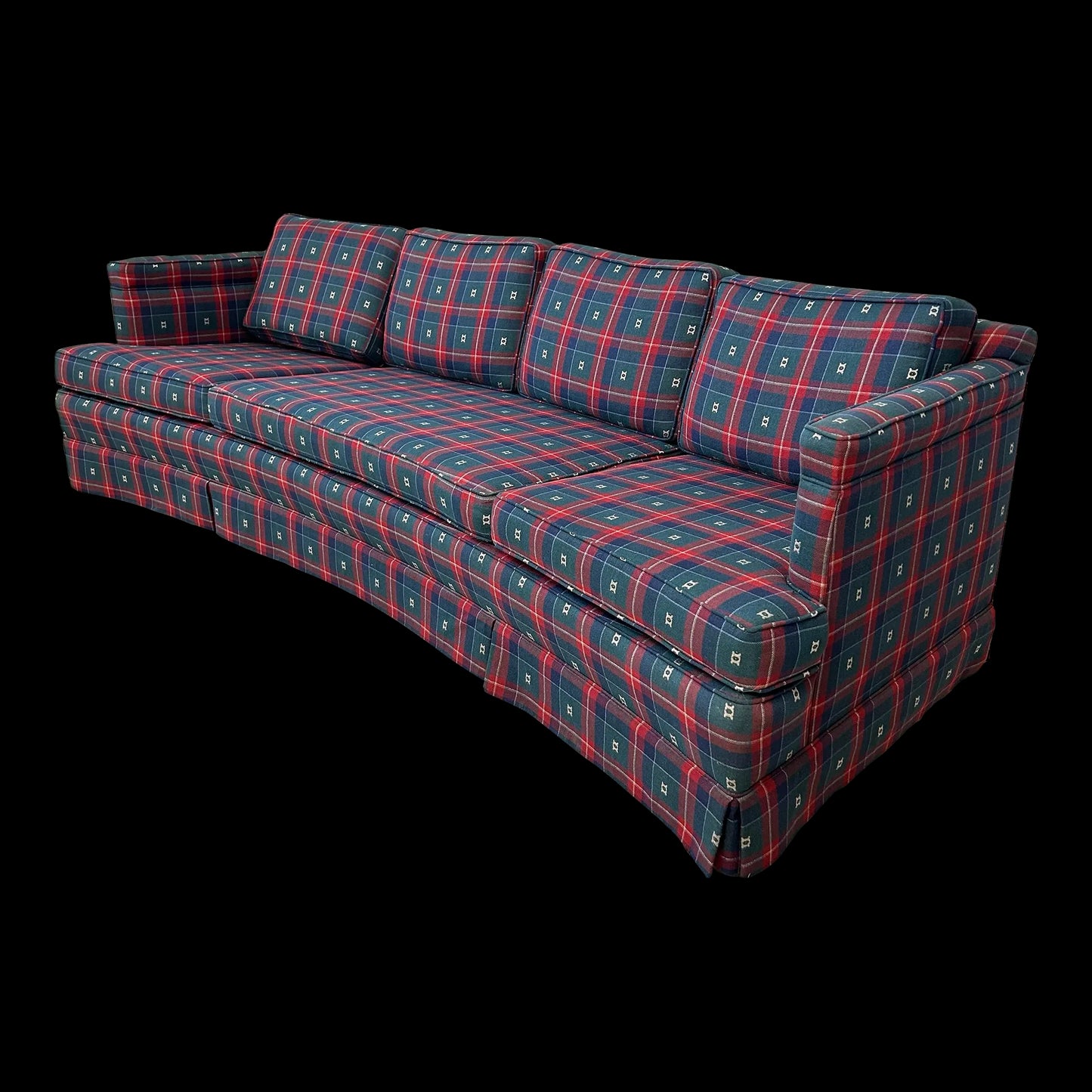 Mid Century Modern Curved Sofa