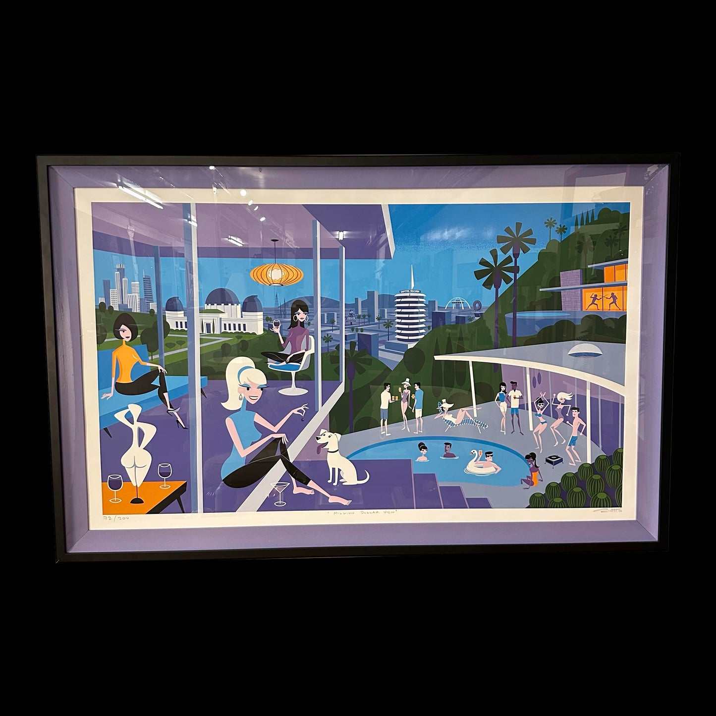 Josh Agle Aka Shag “Million Dollar View” Original Print 72/200