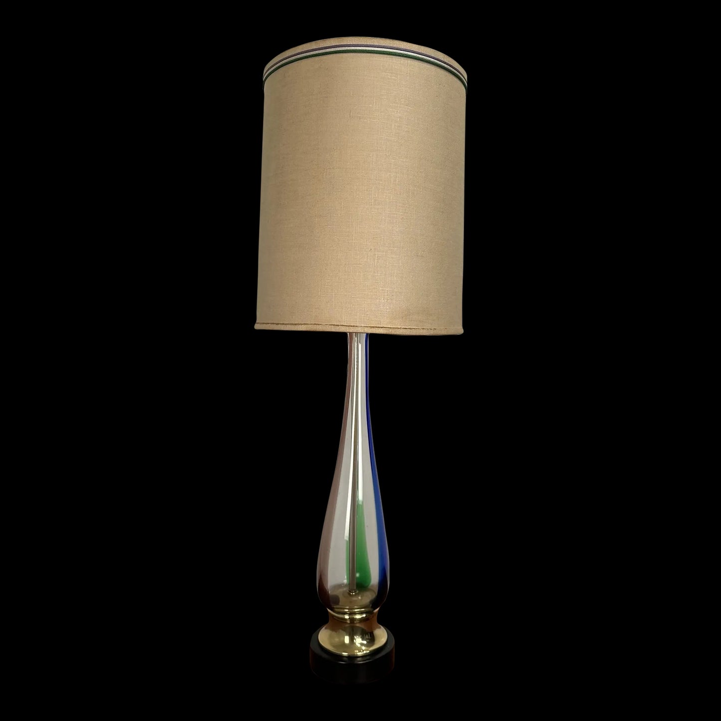 Mid Century Modern Murano Blown Glass Table Lamp