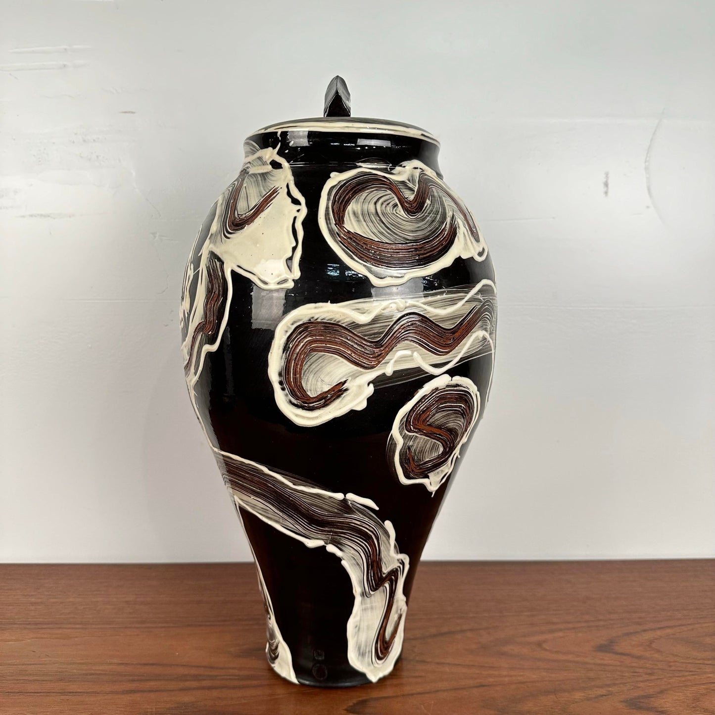 Studio Made Craig Bird Ceramic Vase Urn
