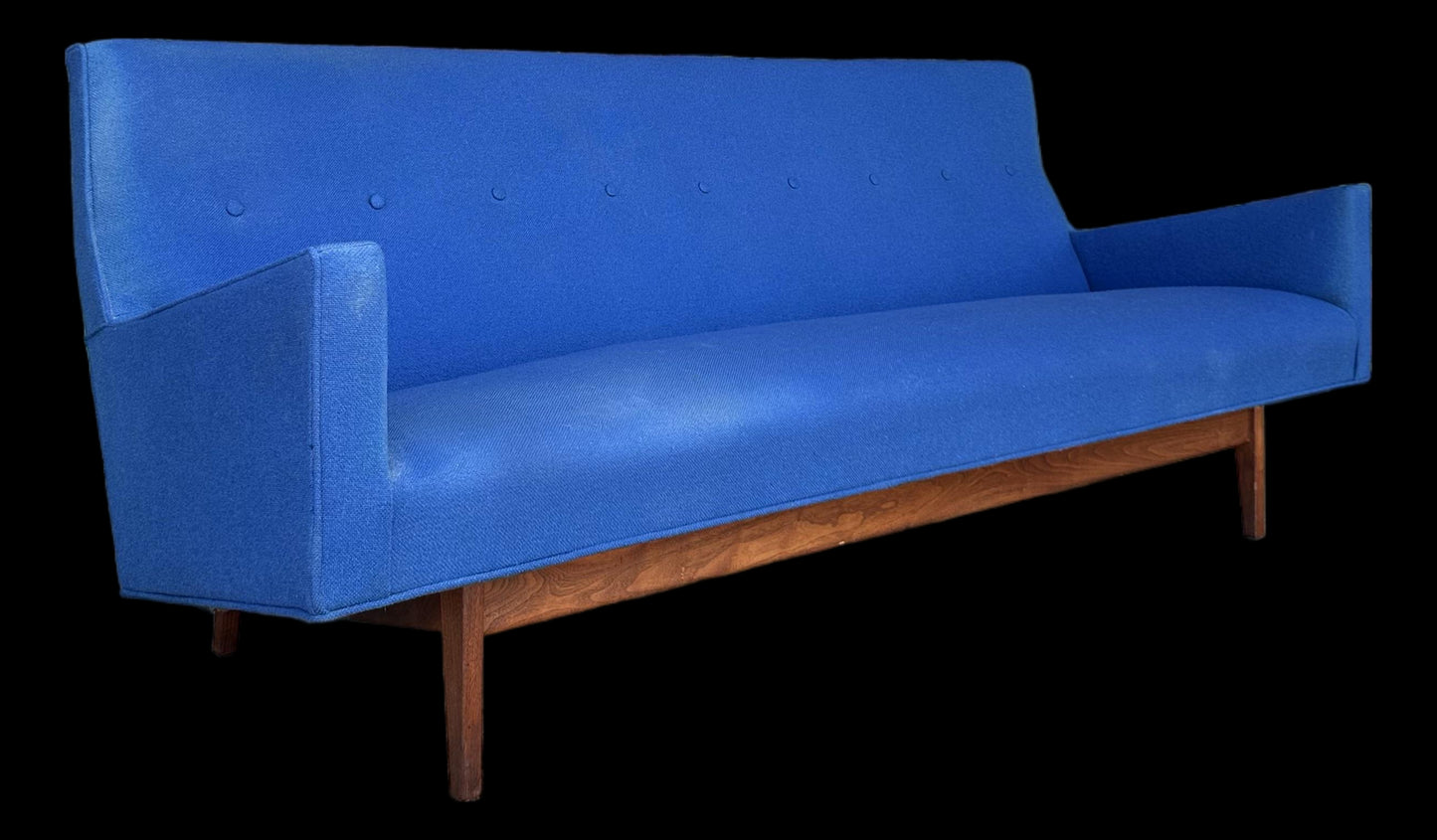 Mid 20th Century Jens Risom U-150 Walnut Sofa