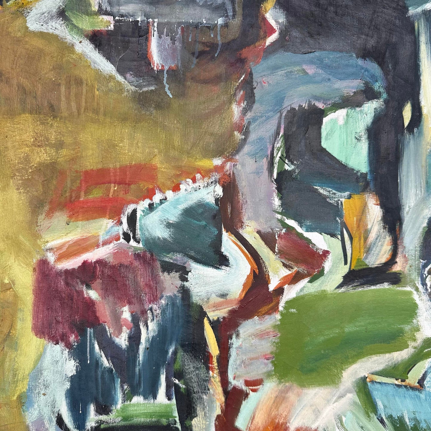 Robert Ranieri Abstract Painting 1966 Midcentury Modern