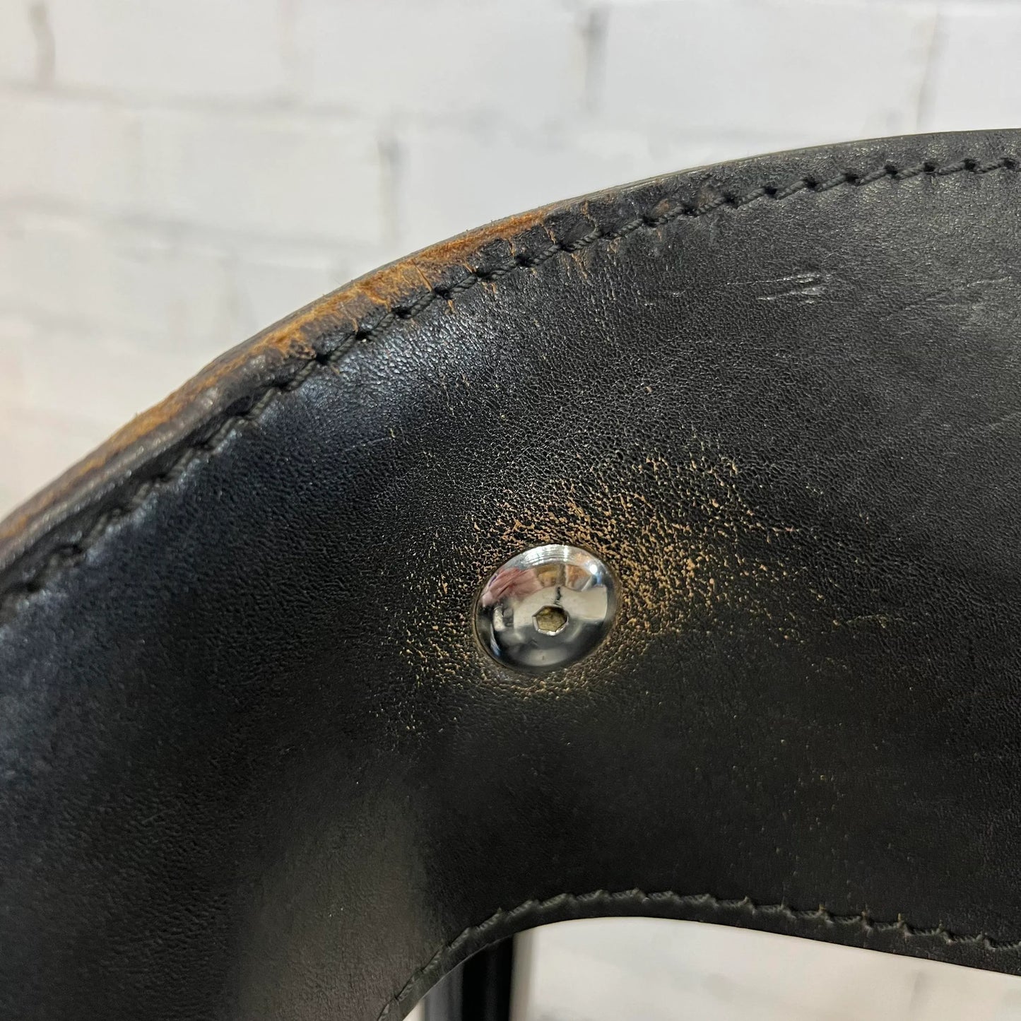 Cy Mann Post-Modern Leather Barstools