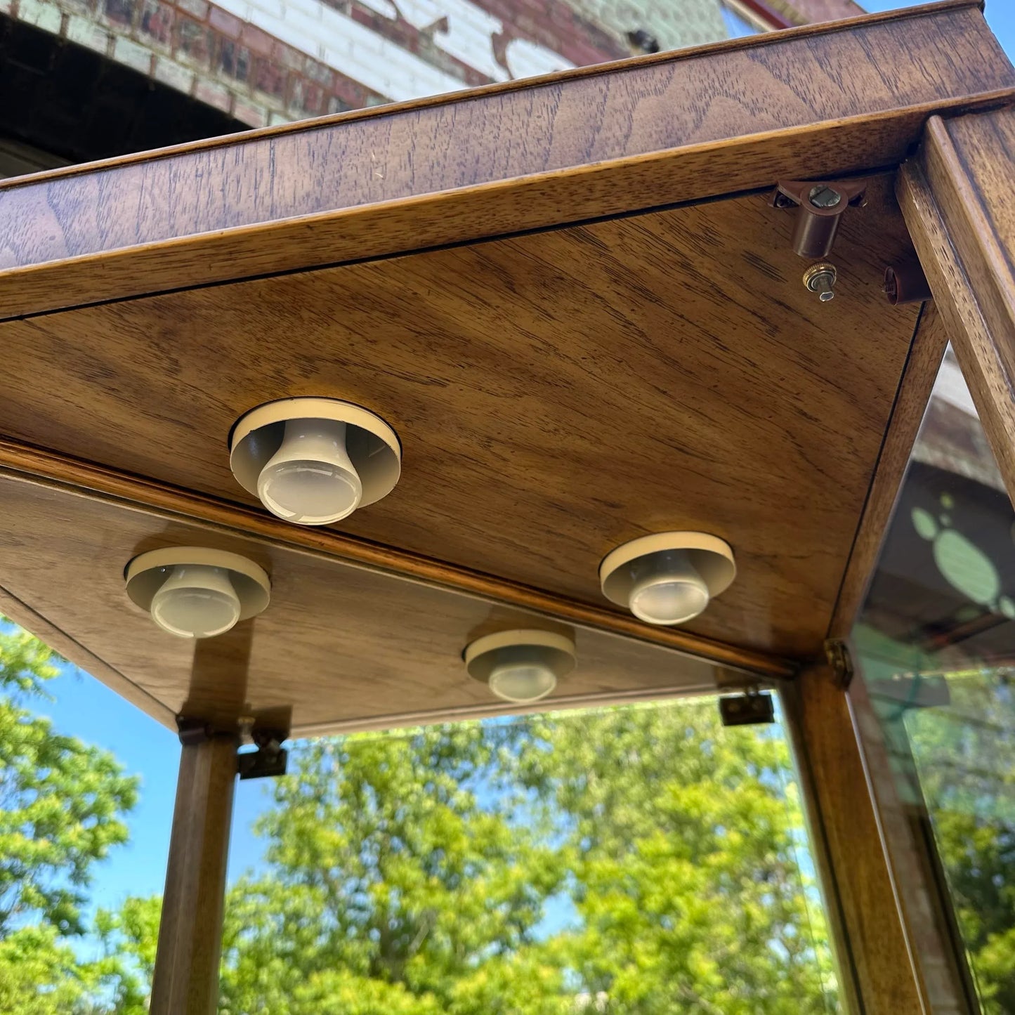 Drexel Preface Glass Mirror Display Cabinet