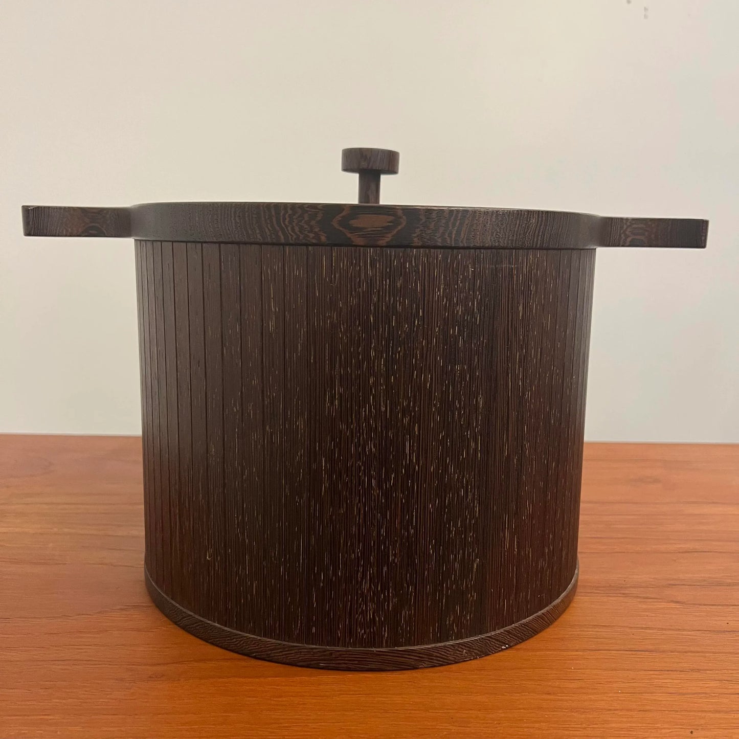 Mid 20th Century Danish Modern Skjøde Skjern Wenge Wood Ice Bucket
