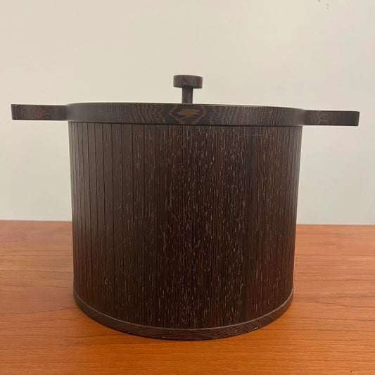 Mid 20th Century Danish Modern Skjøde Skjern Wenge Wood Ice Bucket