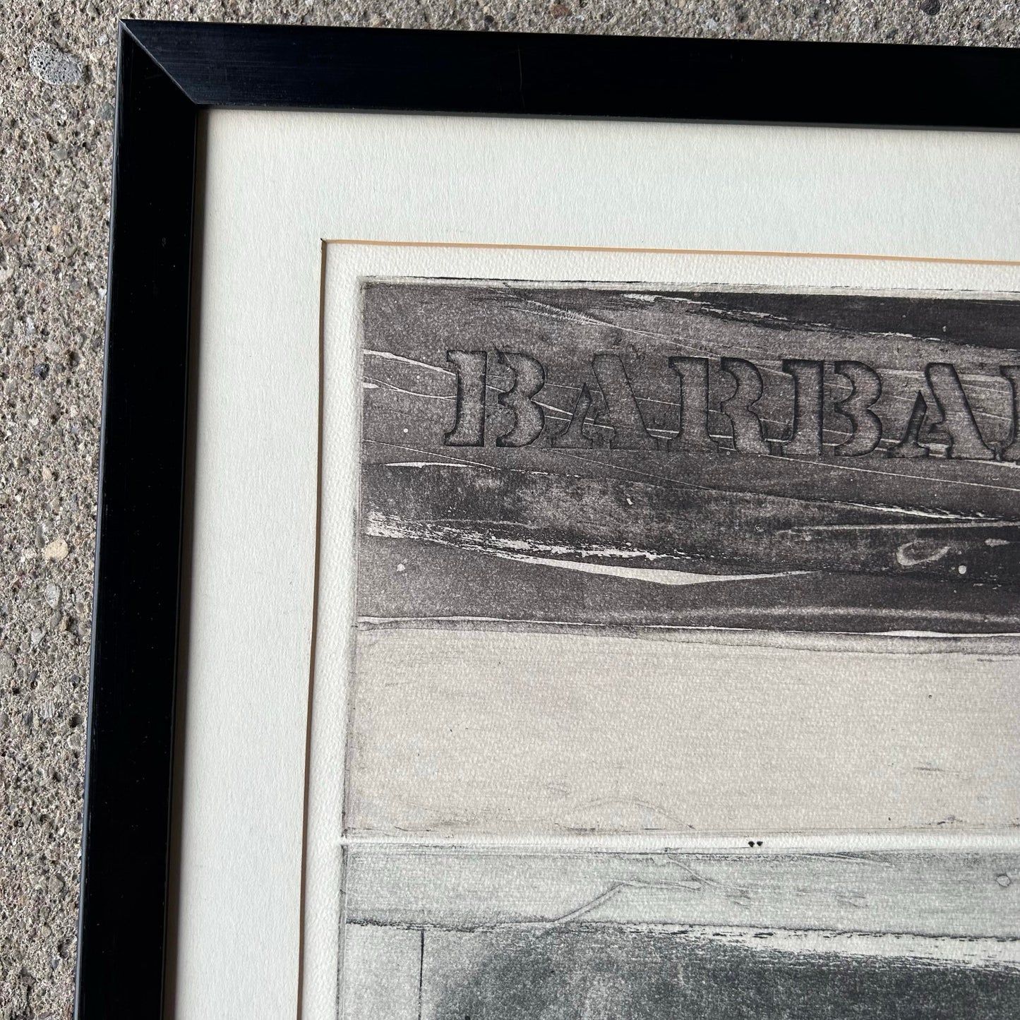 Conroy Hudlow 1967 Signed Etching Print “Barbara - a Portrait” 4 of 10