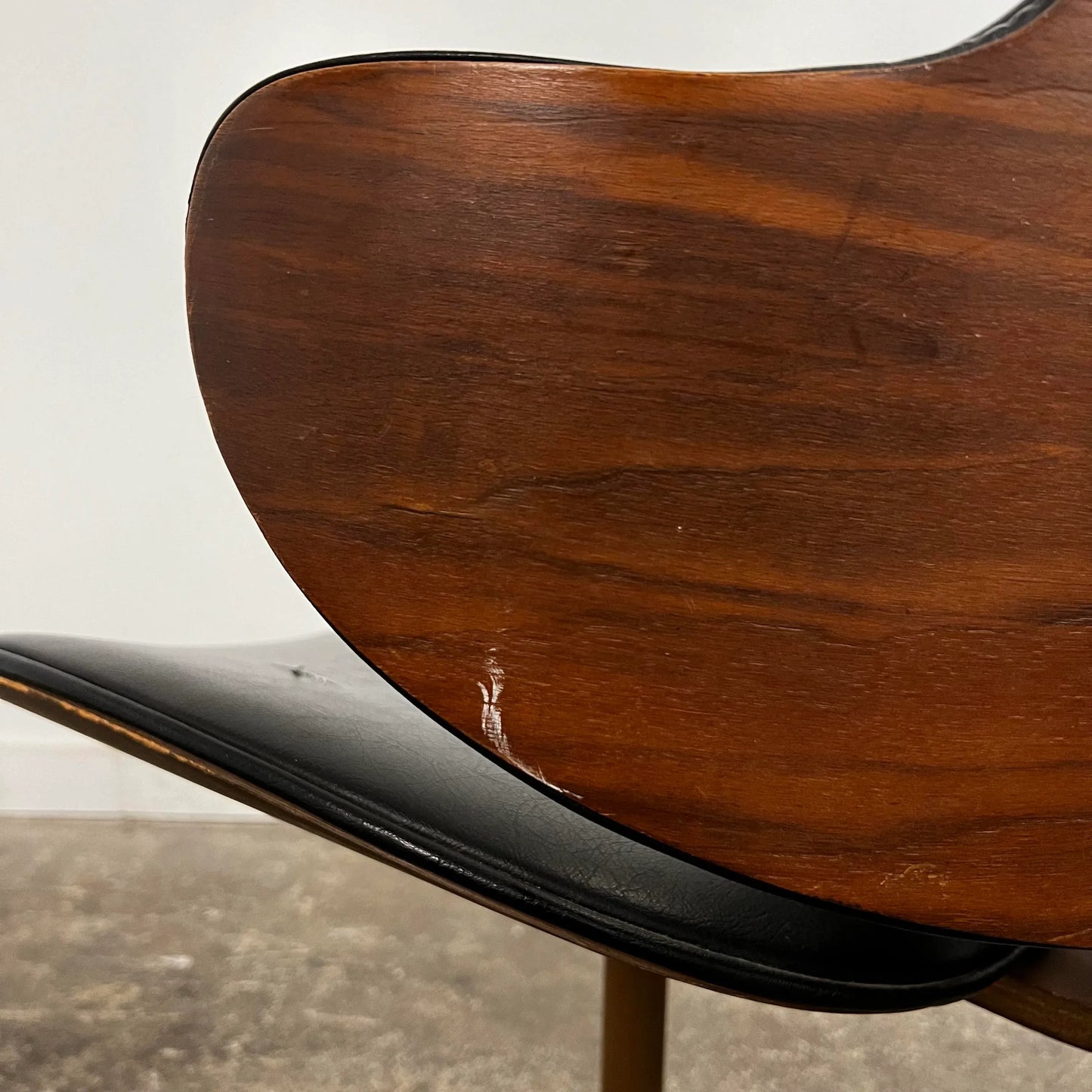 Kodawood Bentwood Arm Swivel Chair Mid Century Modern Desk