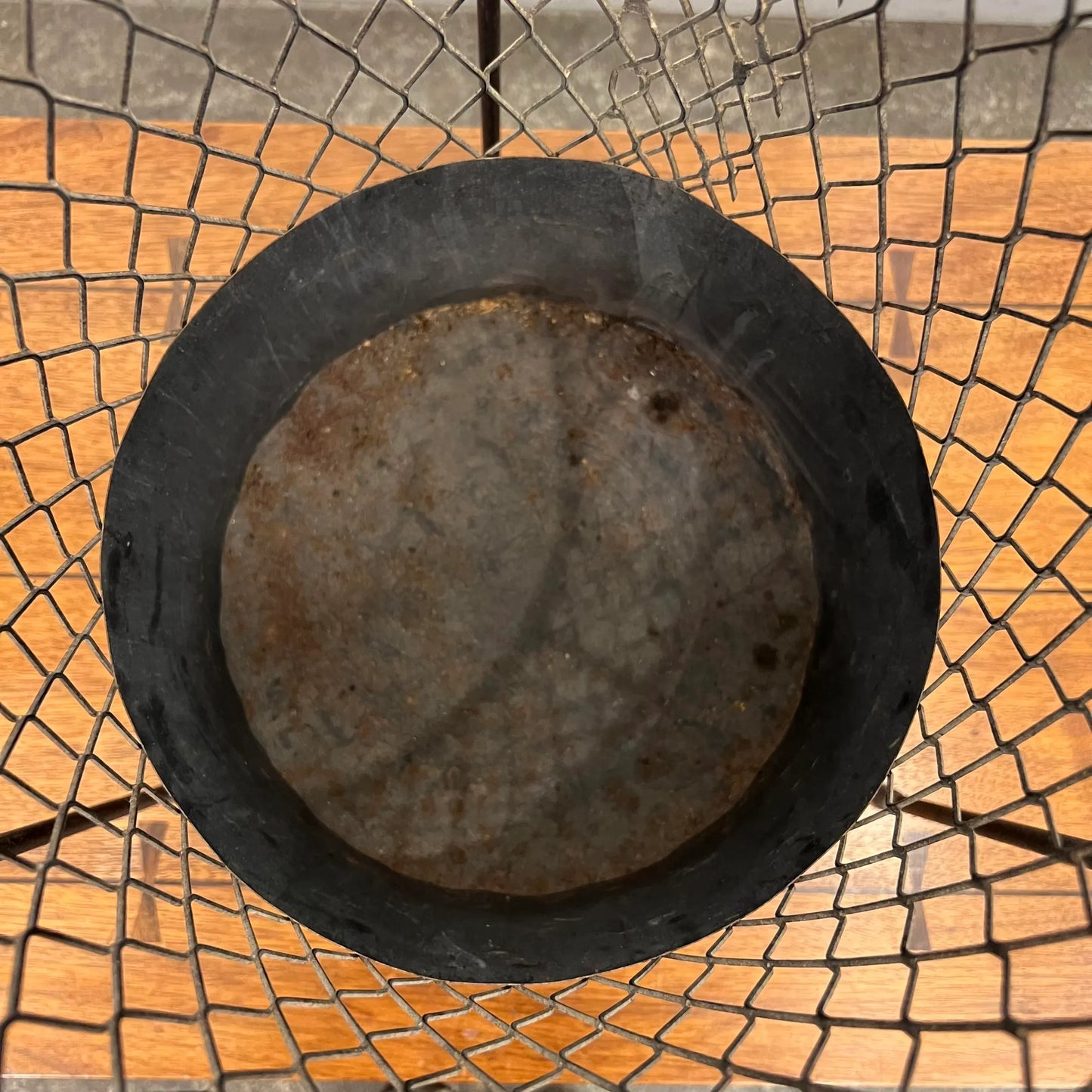 Maurice Duchin Mid Century Modern Iron Wastebasket