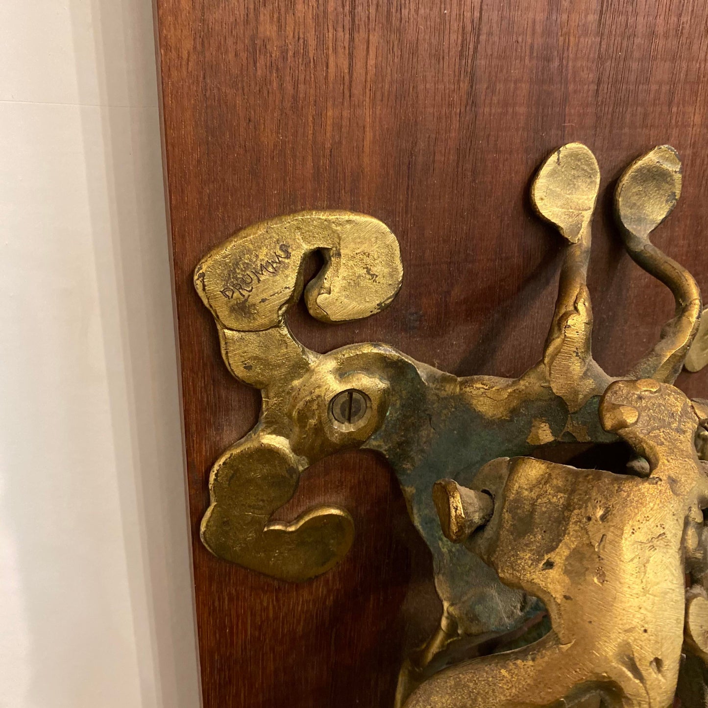 Mid-Century Modern Bronze Door Knocker by Don Drumm
