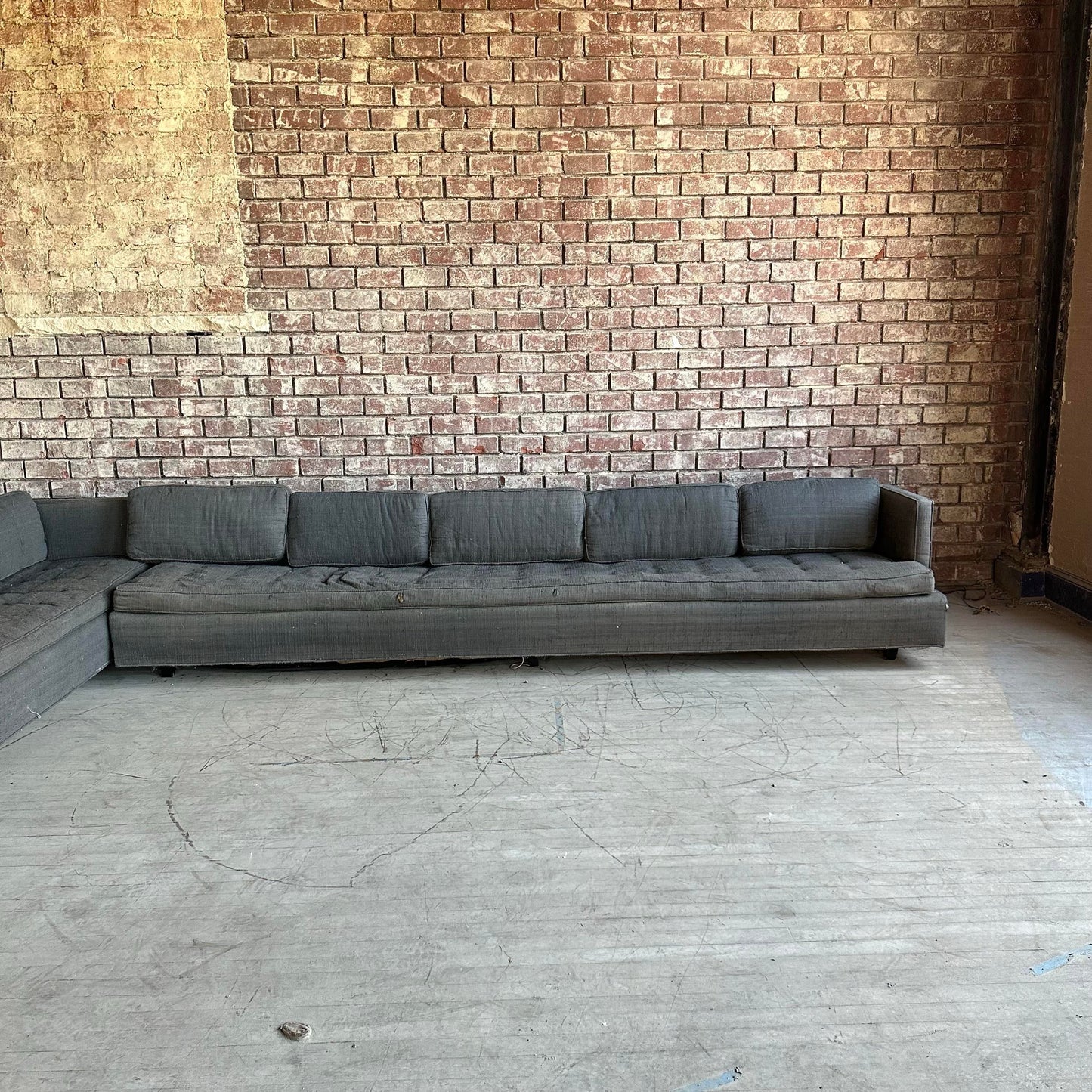 Mid 20th Century Harvey Probber Sectional Sofa and Ottoman