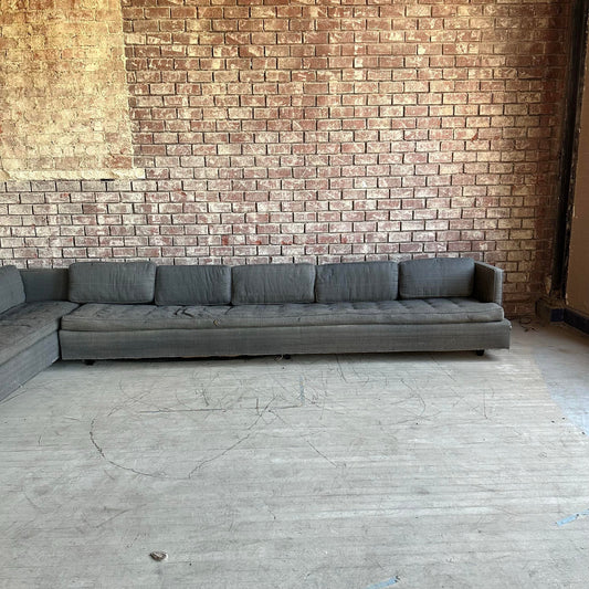 Mid 20th Century Harvey Probber Sectional Sofa and Ottoman