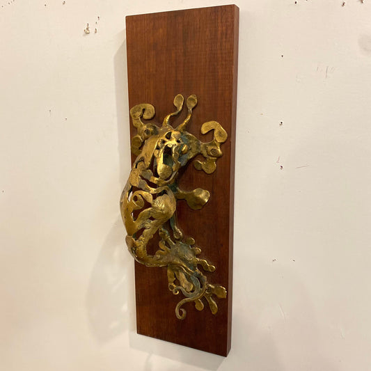 Mid-Century Modern Bronze Door Knocker by Don Drumm