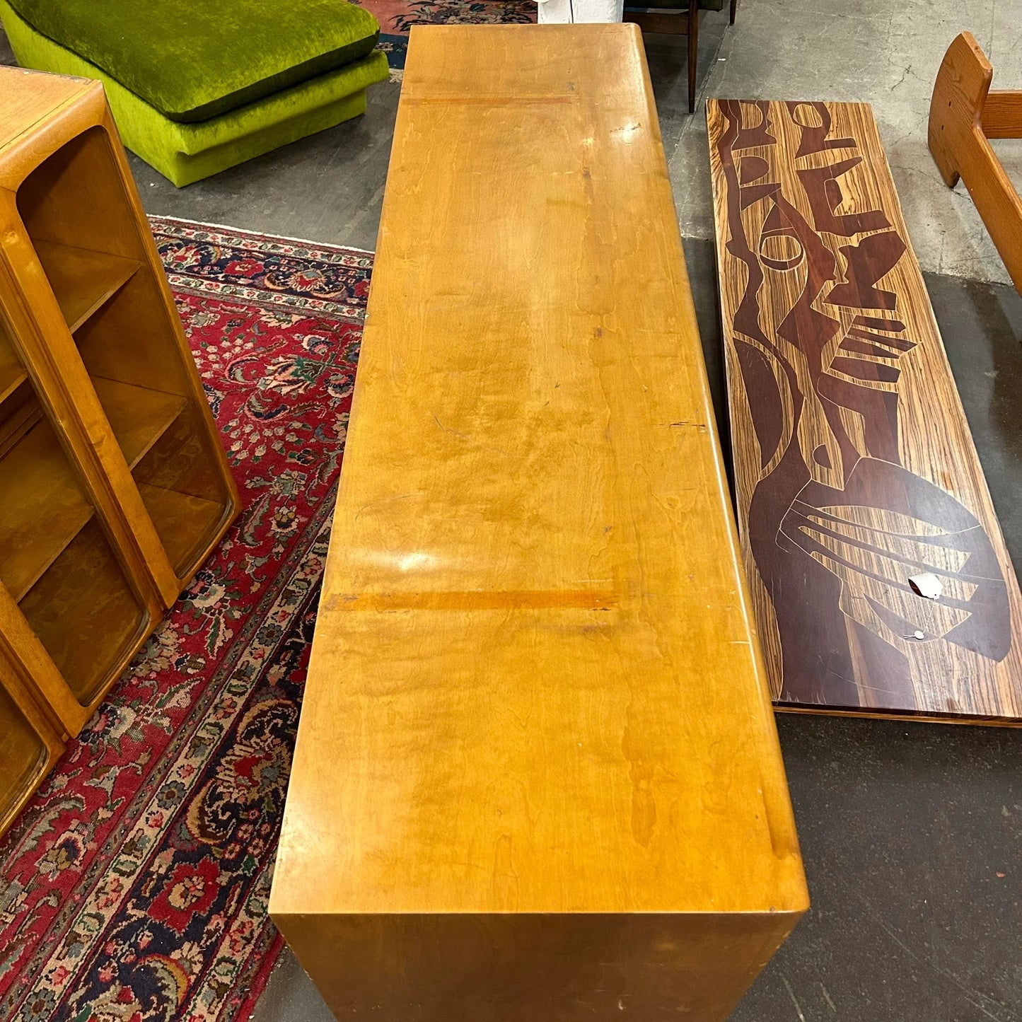 Edmund Spence Glass Hutch Credenza