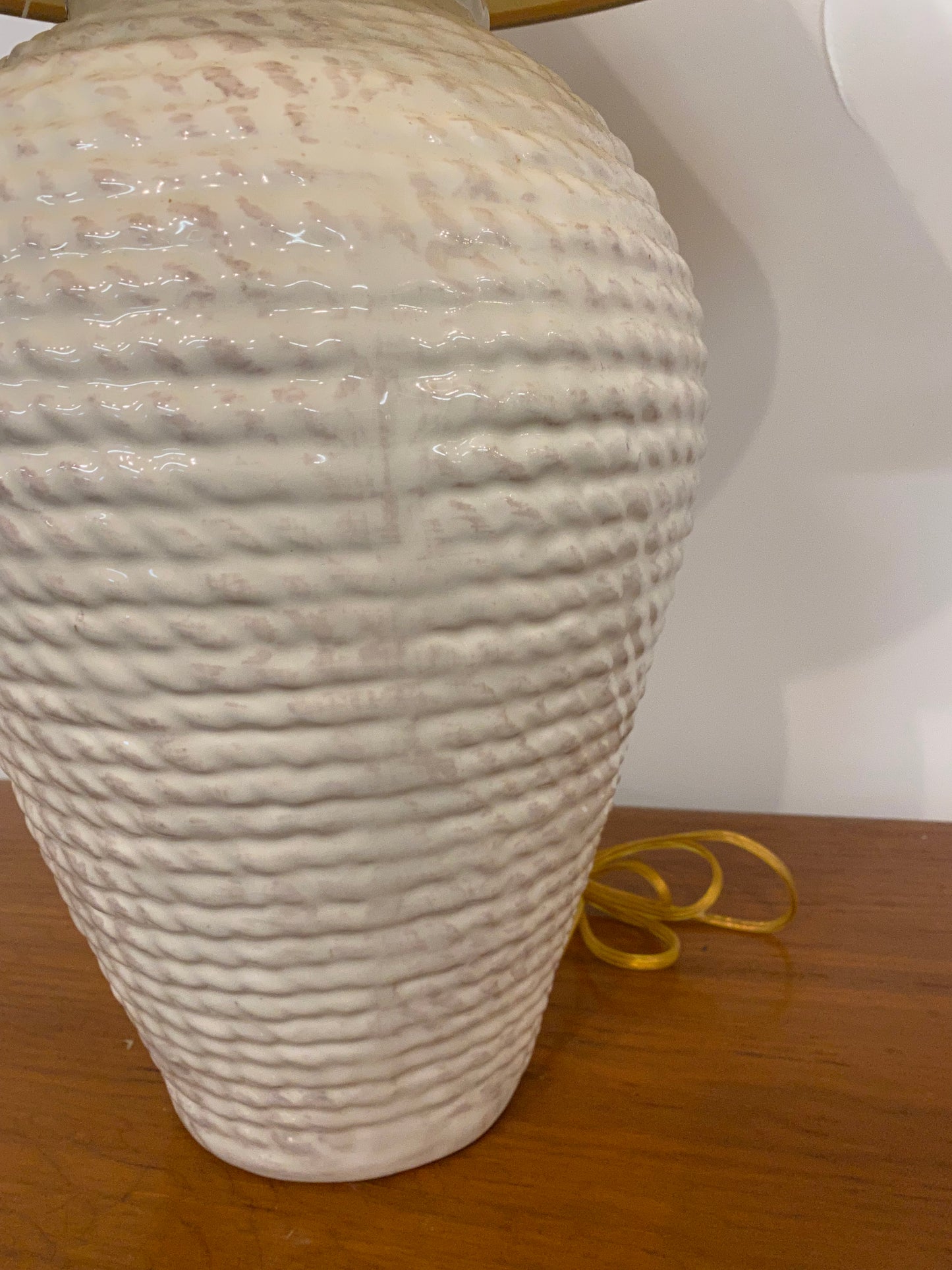1980s Faux Rope Table Lamp