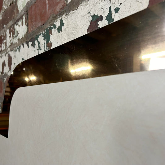 Pair of Twin Size Rose Gold Trim Headboards