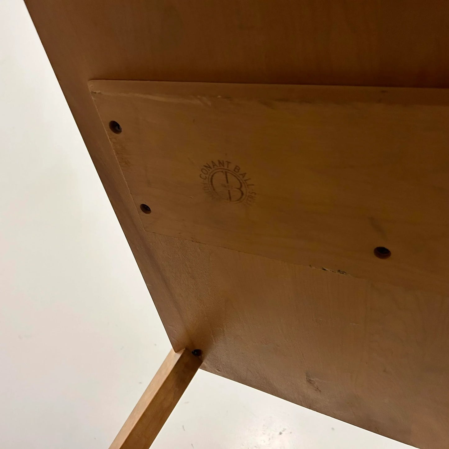 Conant Ball Table by Leslie Diamond Square in Birch