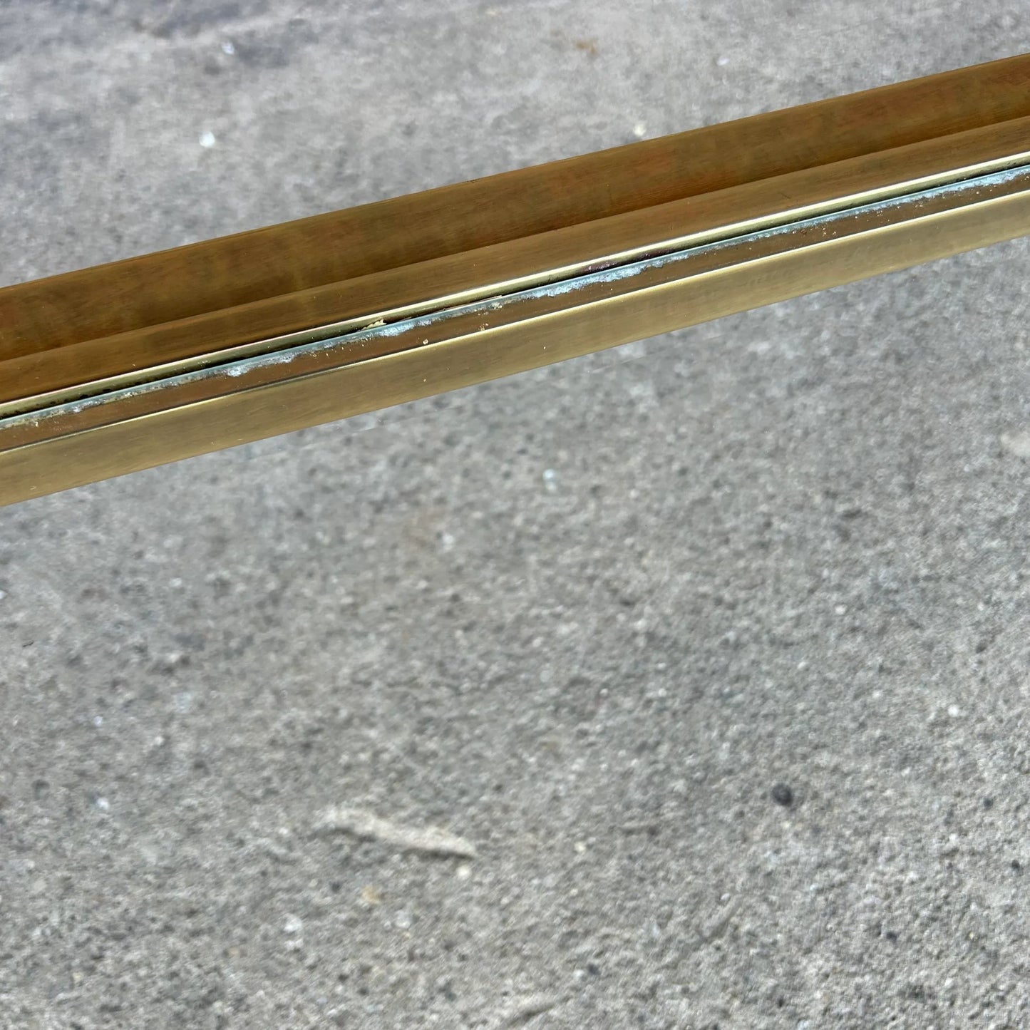 Mastercraft Brass and Glass Greek Key Coffee Table 2 of 2