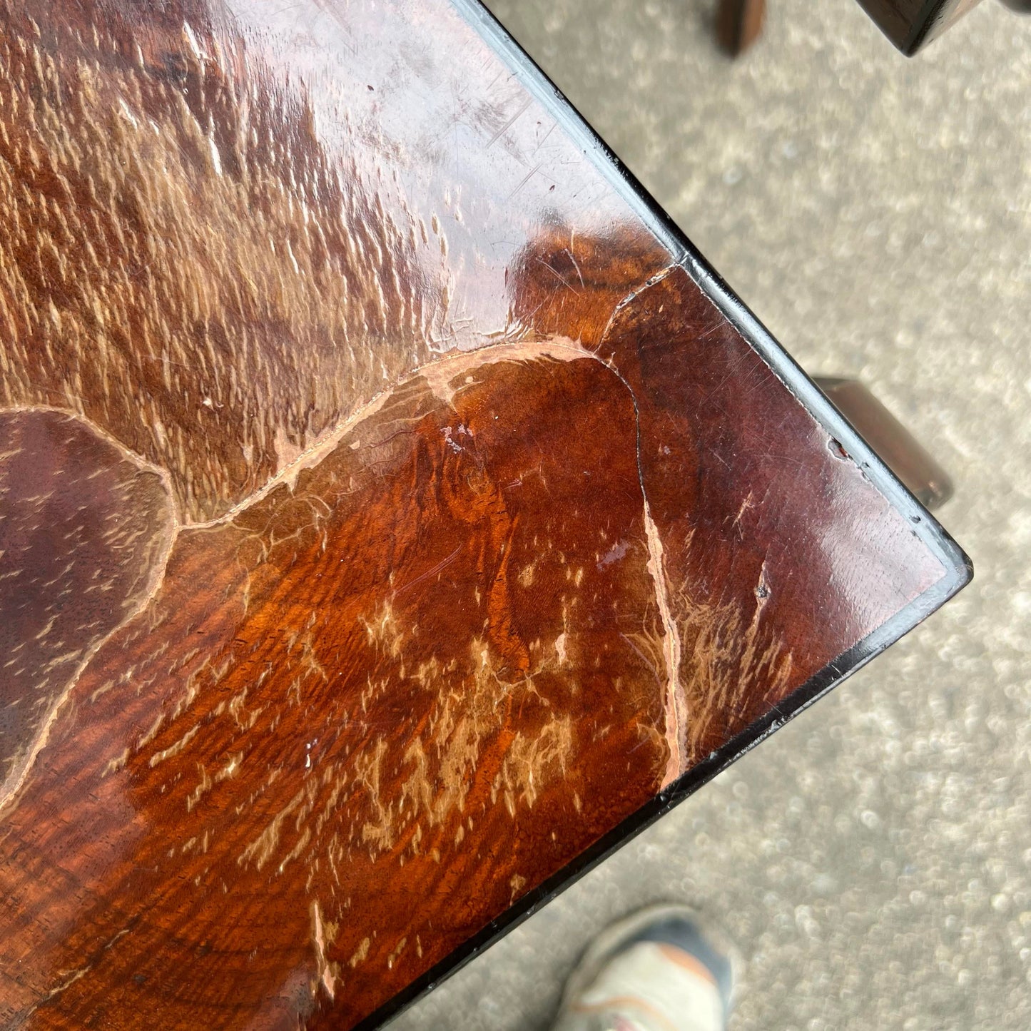 Set of Italian Nesting Side Tables in Olive Wood Patchwork