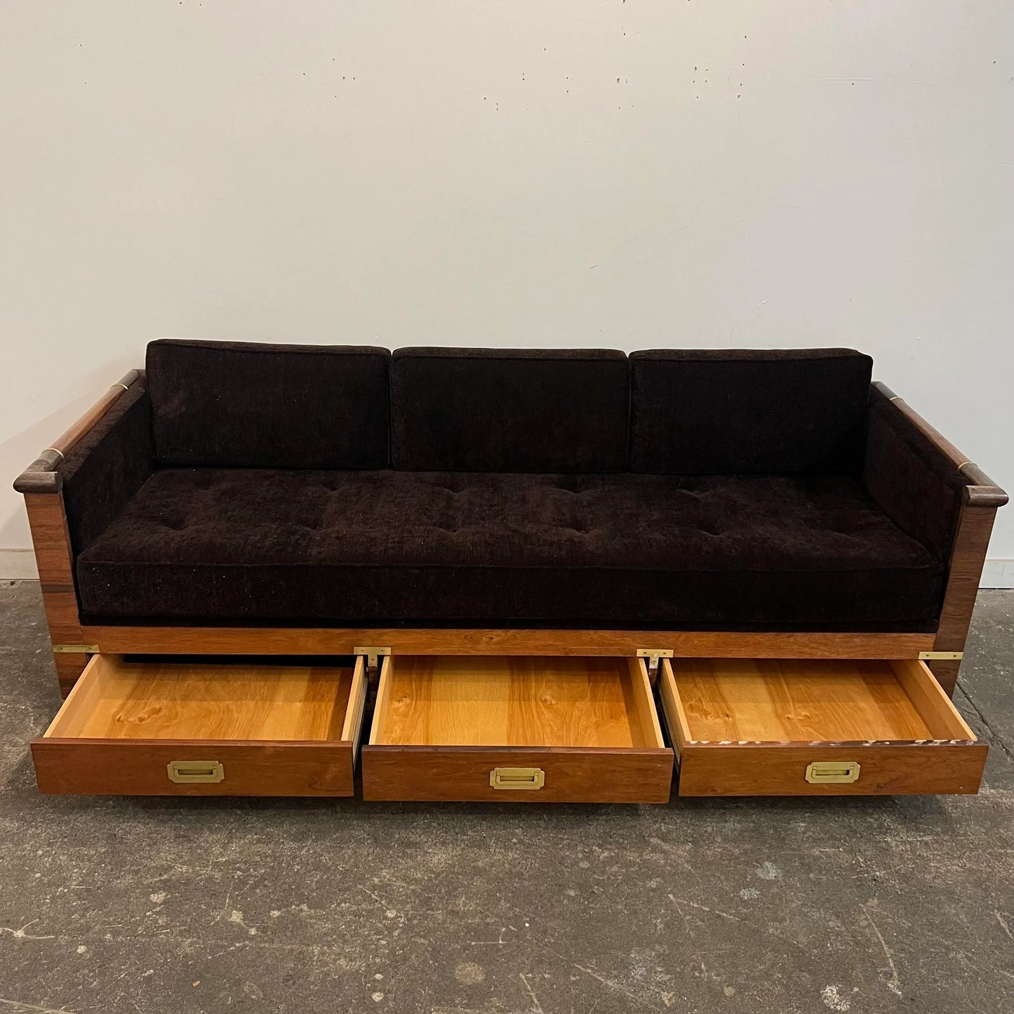 Marge Carson Campaign Rosewood Case pppSofa Day Bed