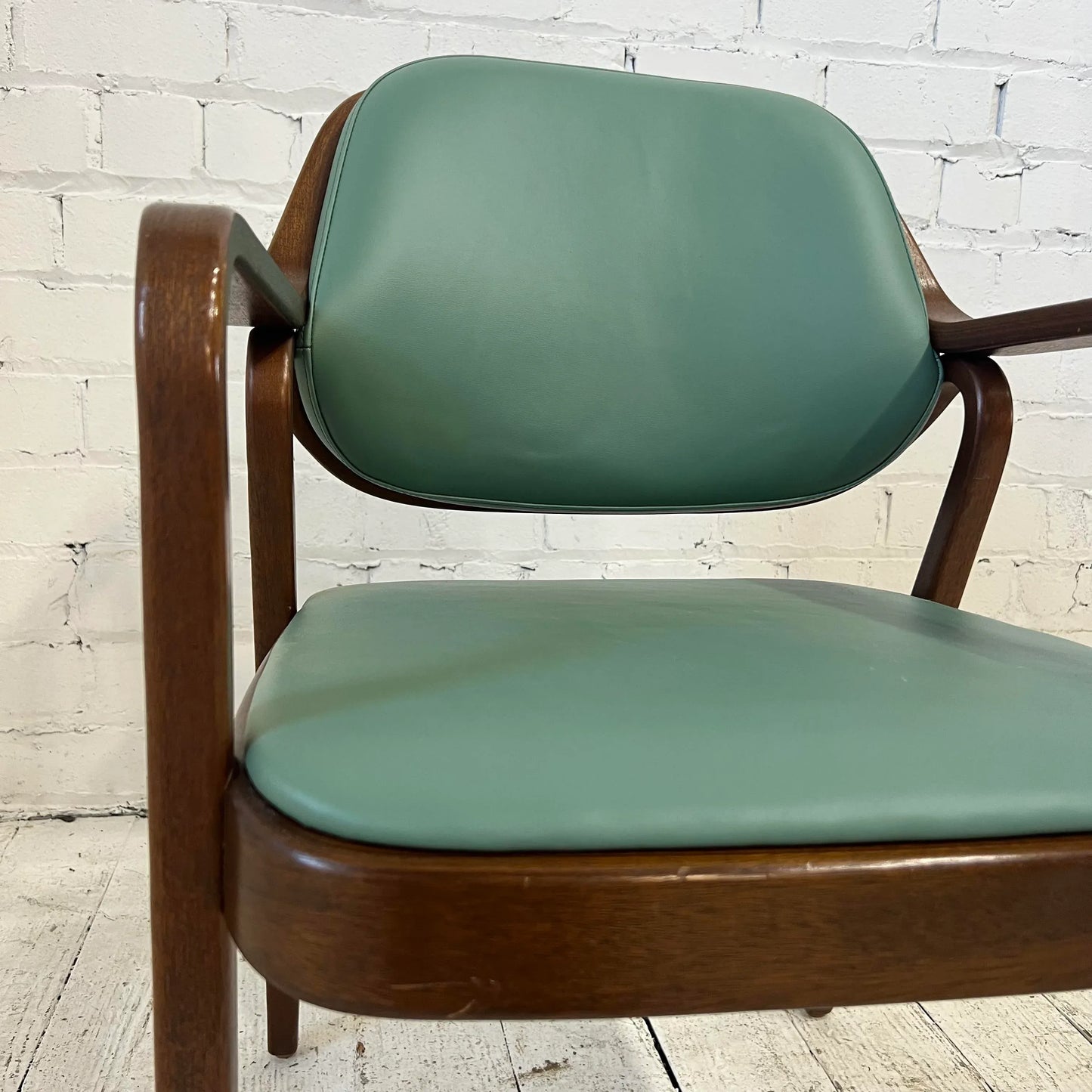 Reupholstered Don Pettit Bentwood Chair for Knoll