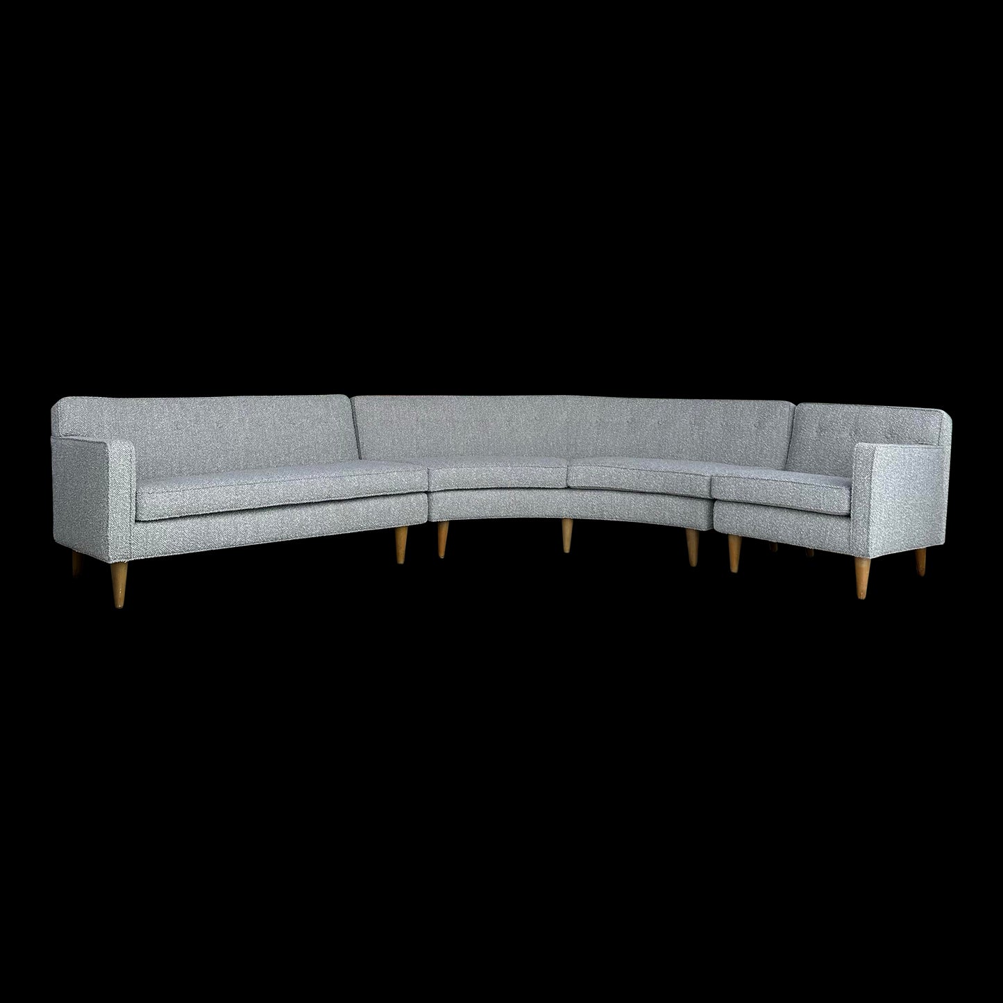 Reupholstered 3-Piece Edward Wormley for Dunbar Sectional Expertly Reupholstered With Pincore Foam