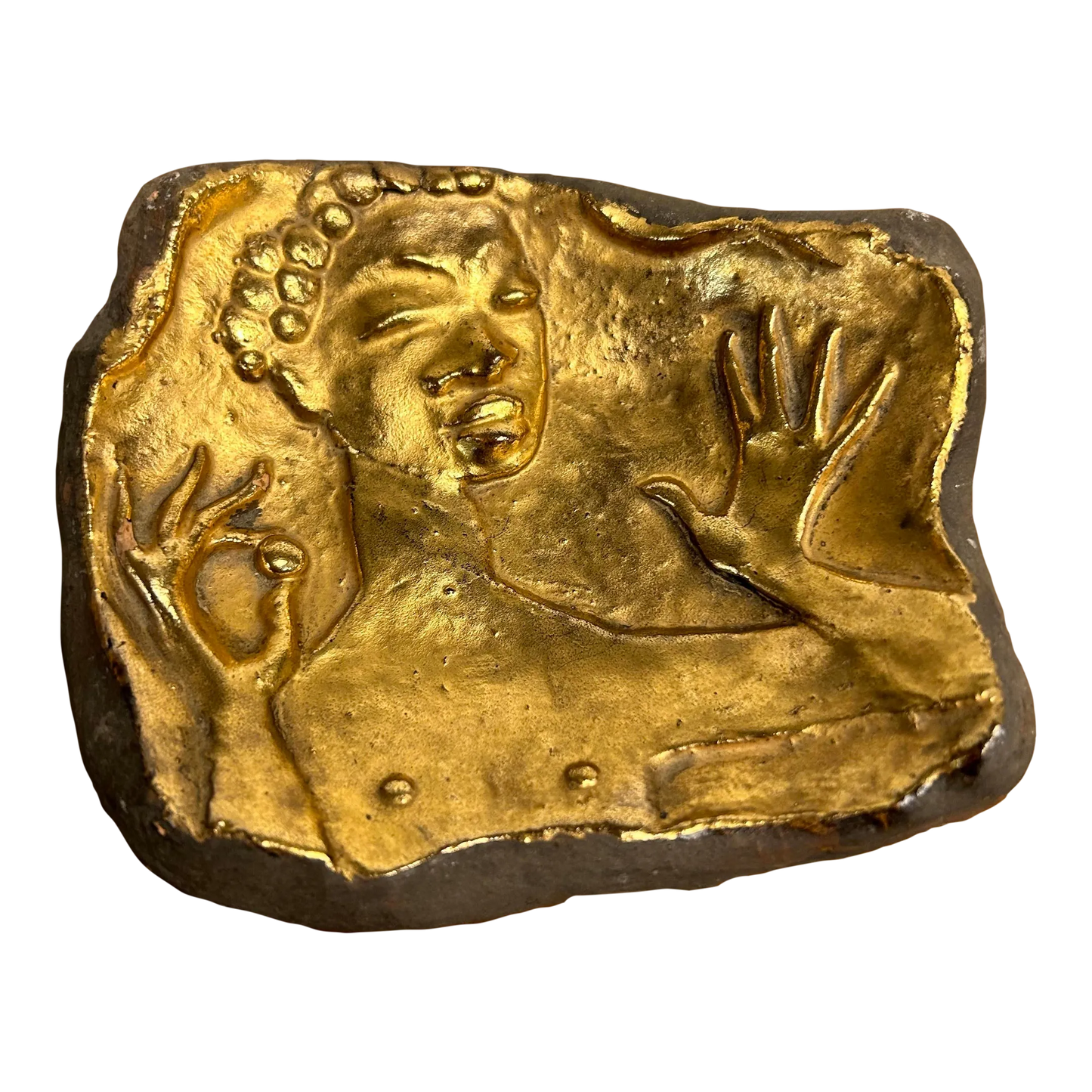 Dane Burr Ceramic Gold Dish Figurative