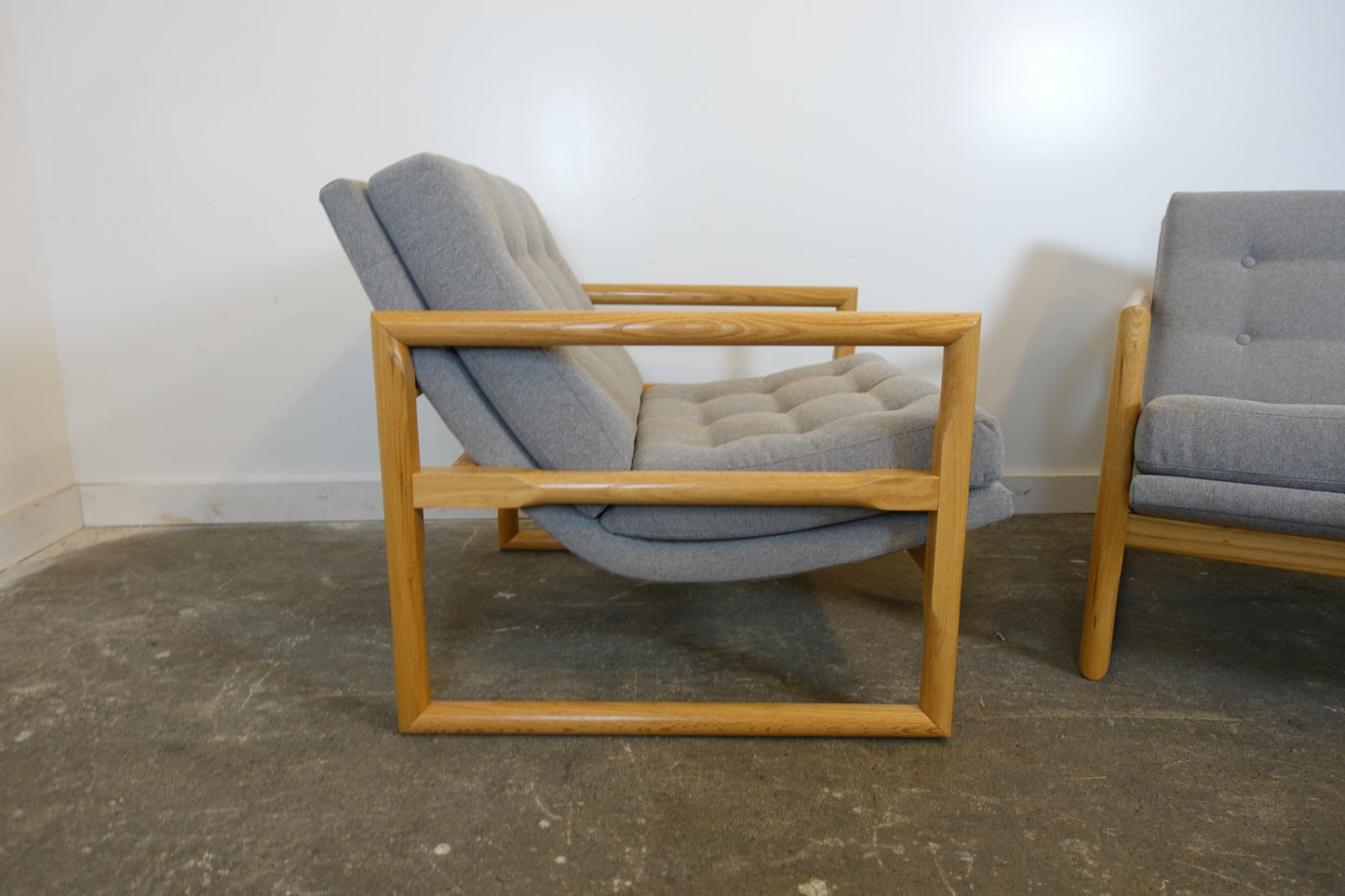 Mid Century Modern Inspired Club Chairs - A Pair