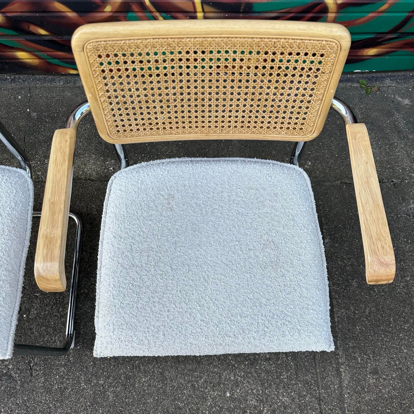 Set of 6 Marcel Breuer Cesca Style Dining Chairs