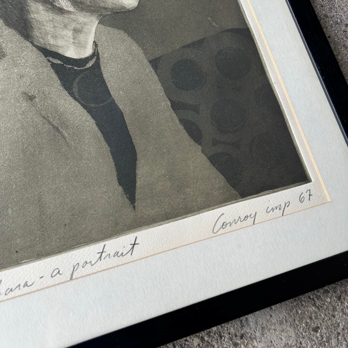 Conroy Hudlow 1967 Signed Etching Print “Barbara - a Portrait” 4 of 10