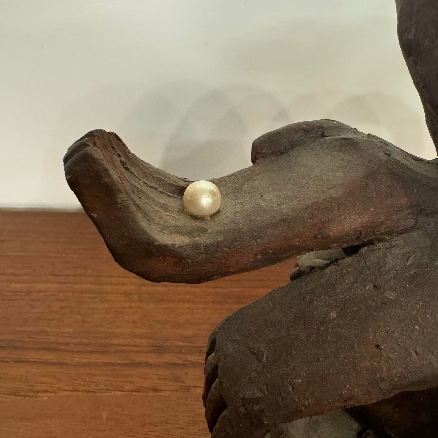 Dane Burr Monkey With Pearl Ceramic Sculpture