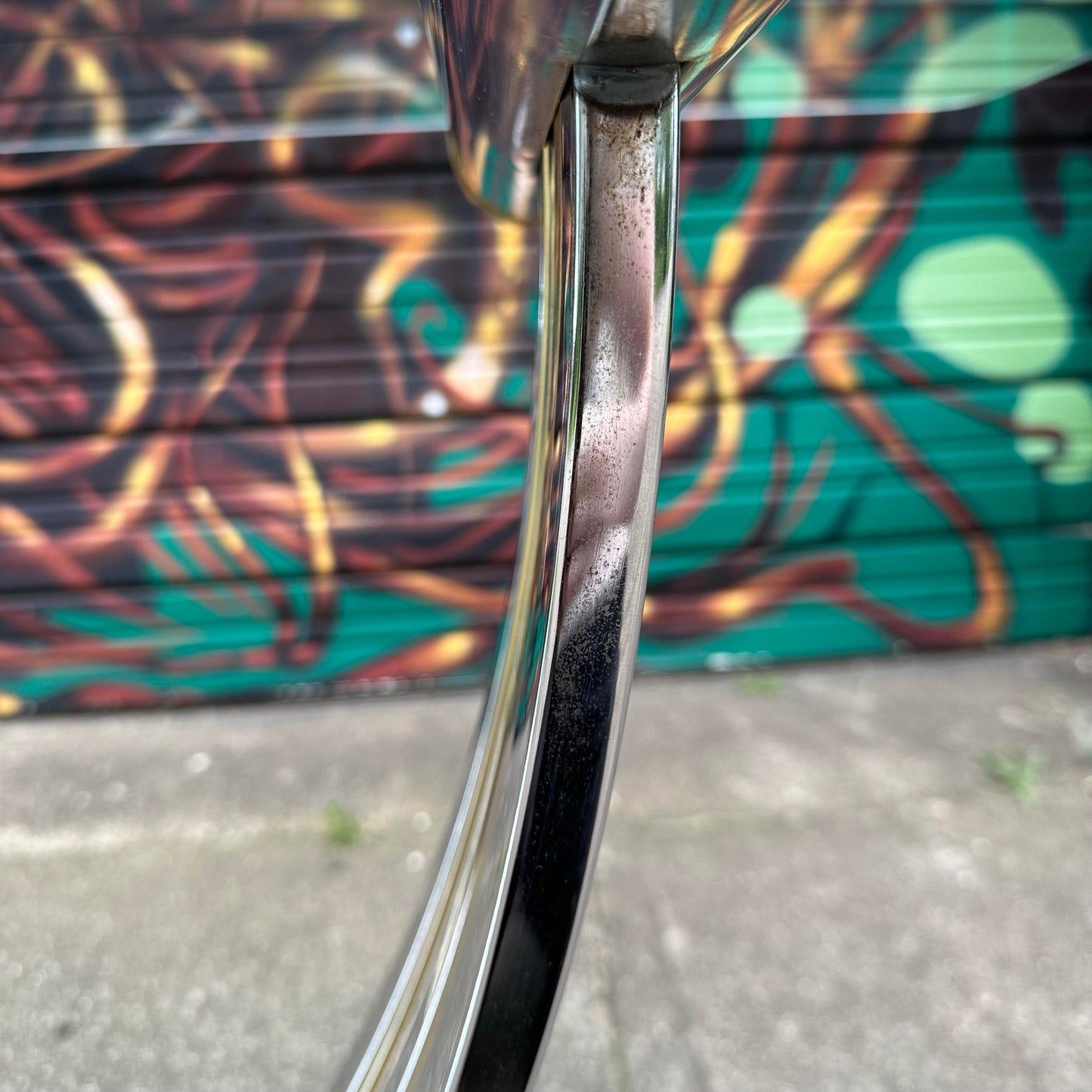 Romeo Rega Harp Shaped Chrome and Brass Dining Table