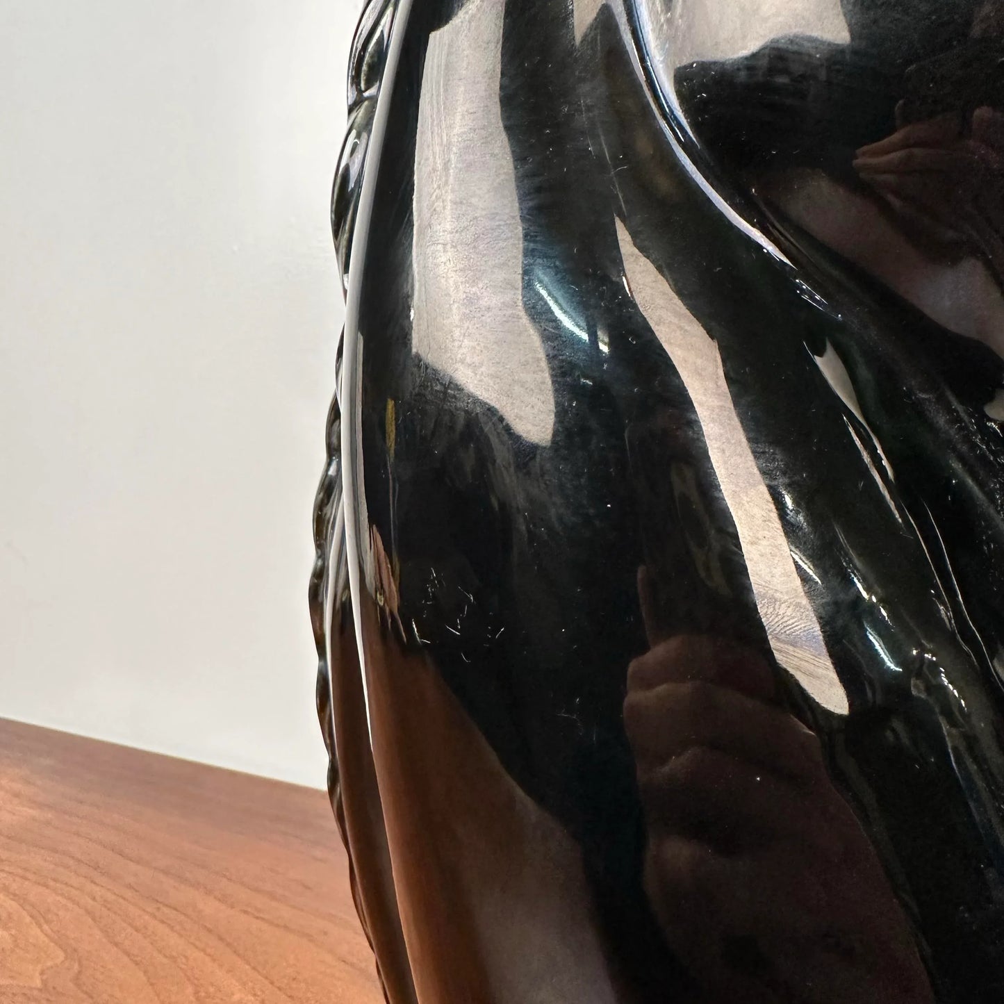 Mid 20th Century Horse and Foal Glazed Table Lamp